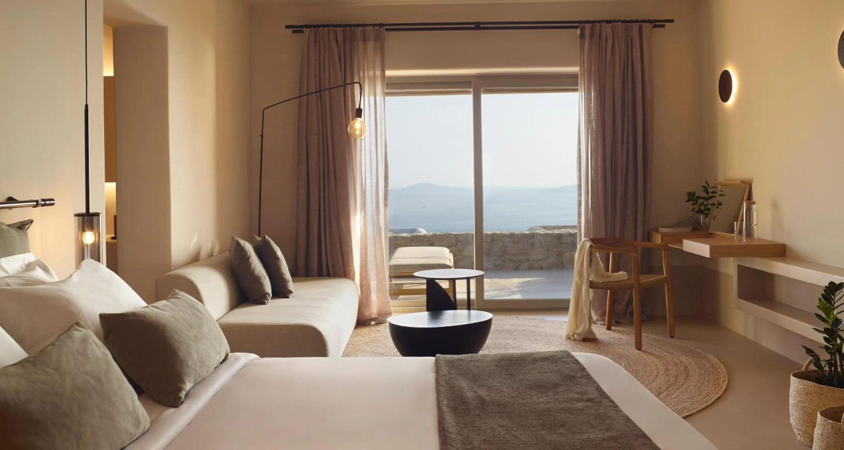 Photo of the whole room, Bed in Collini Hotel Mykonos, WorldHotels Elite
