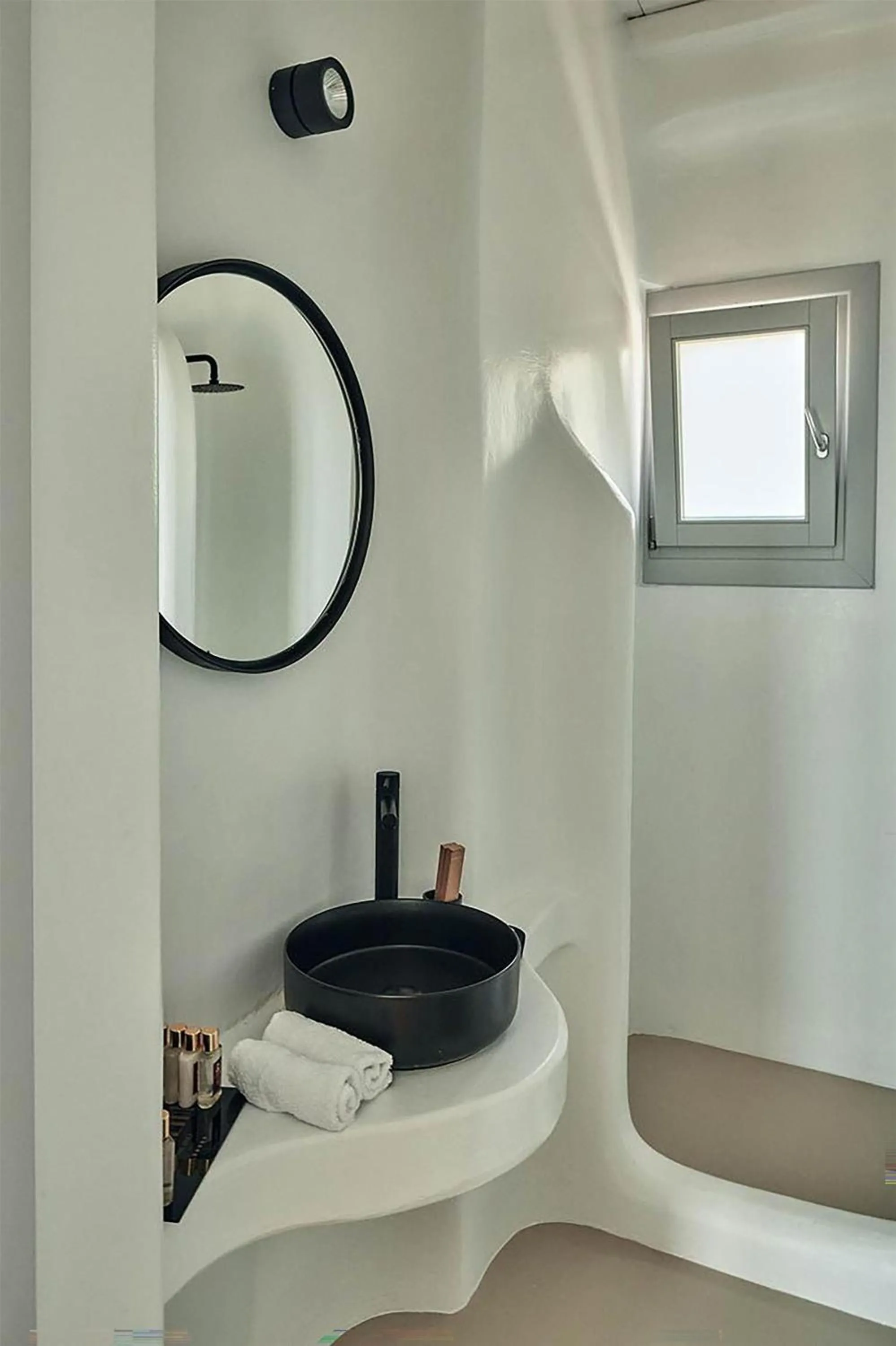 Bathroom in Collini Hotel Mykonos, WorldHotels Elite