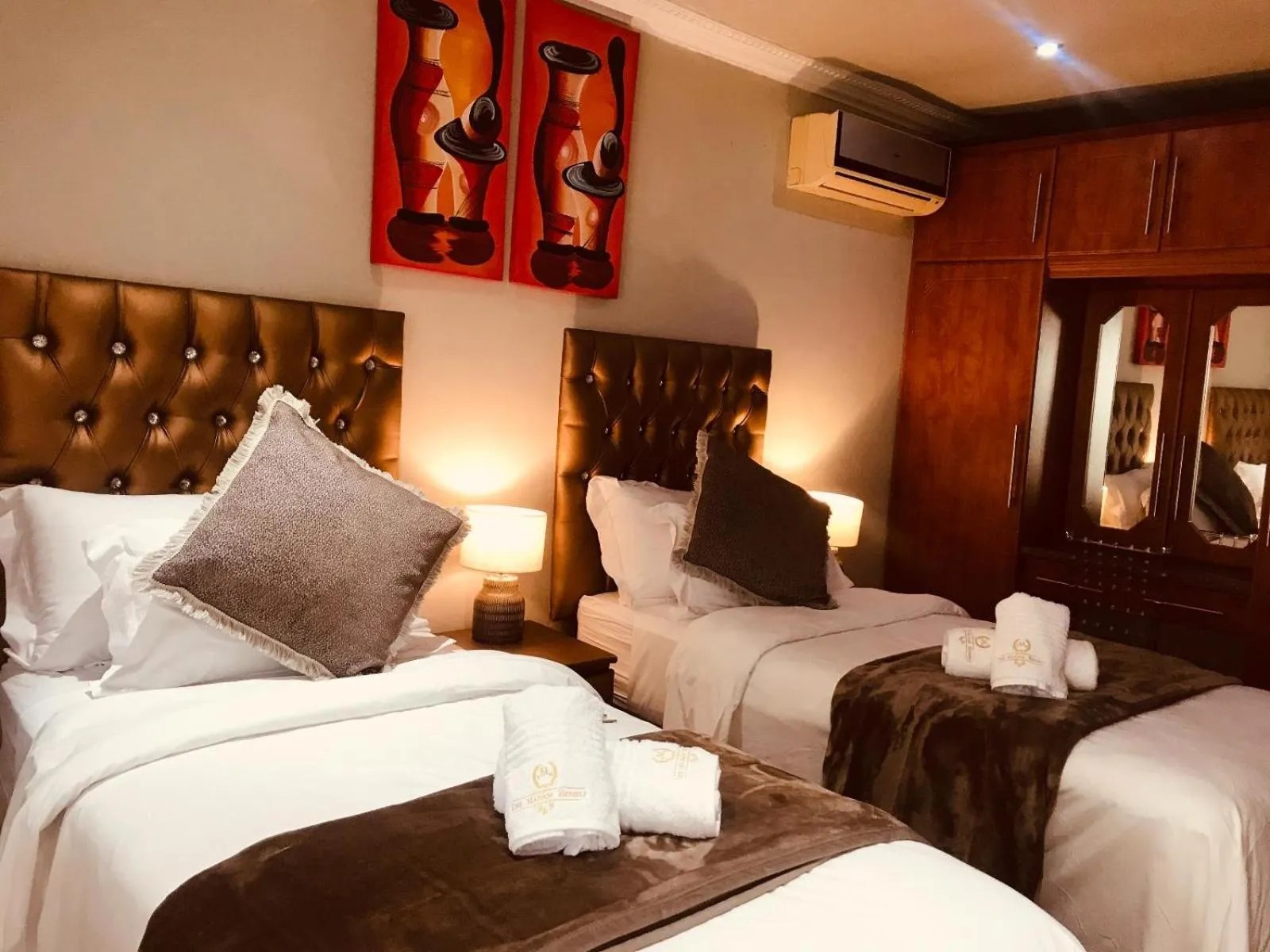 Bed in The Madam Herself B&B