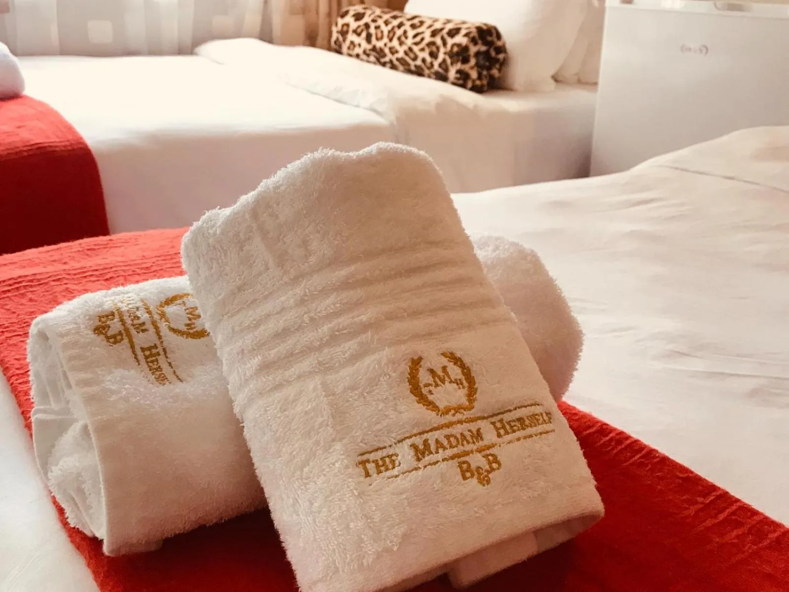 Bed in The Madam Herself B&B