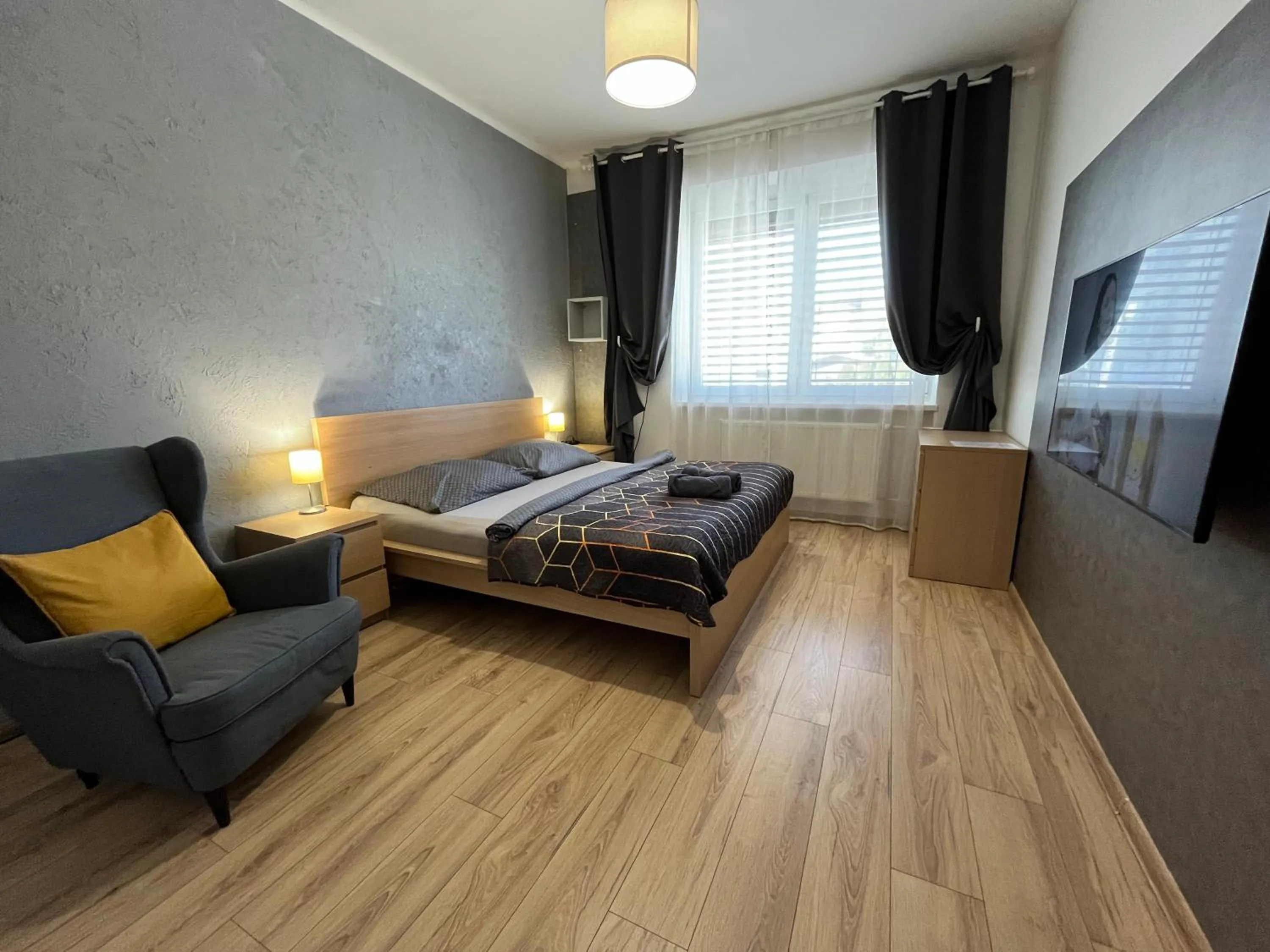 Bedroom, Bed in APARTMENTS TRENČÍN -Free Parking-
