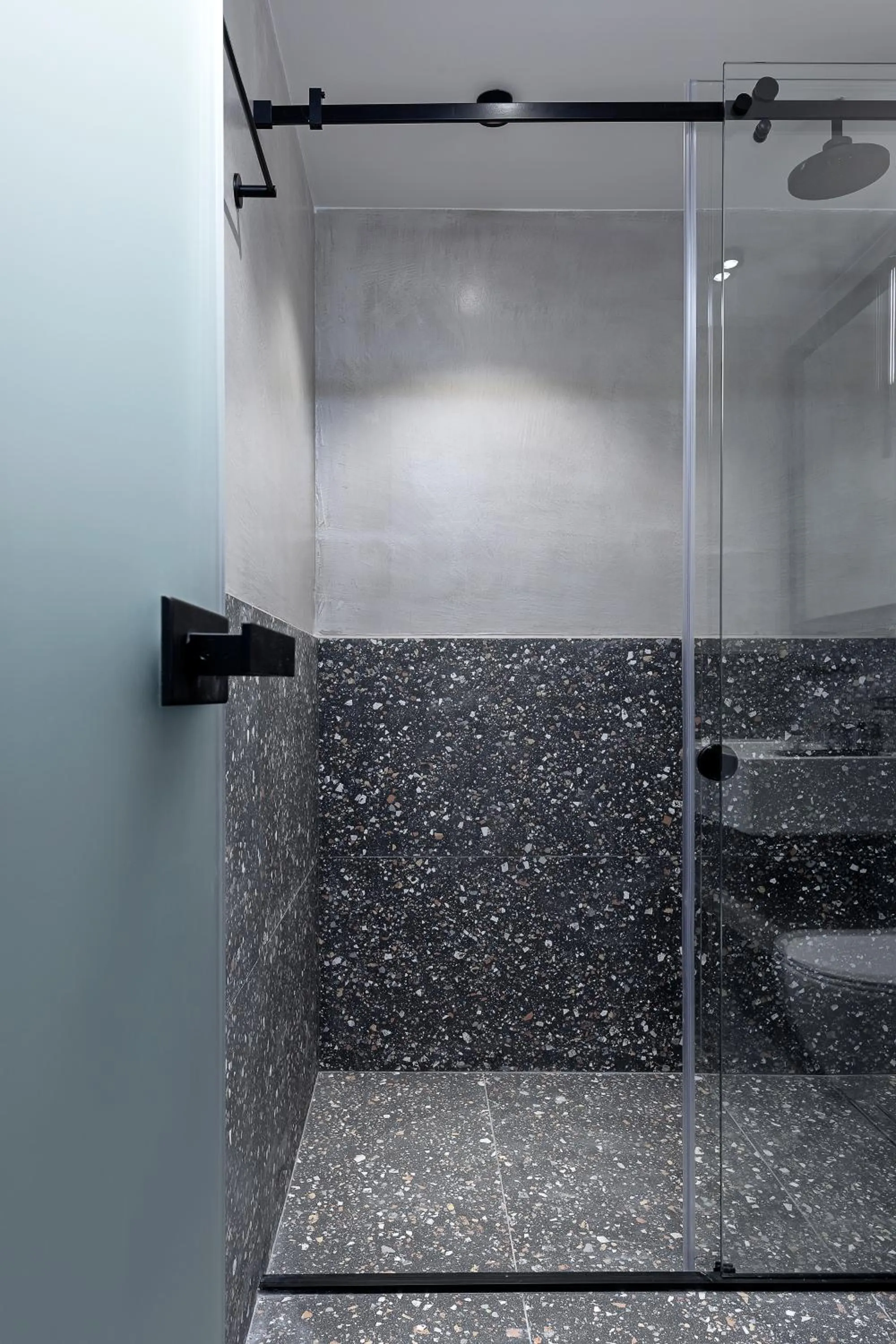 Bathroom in The Athenians Art Apartments