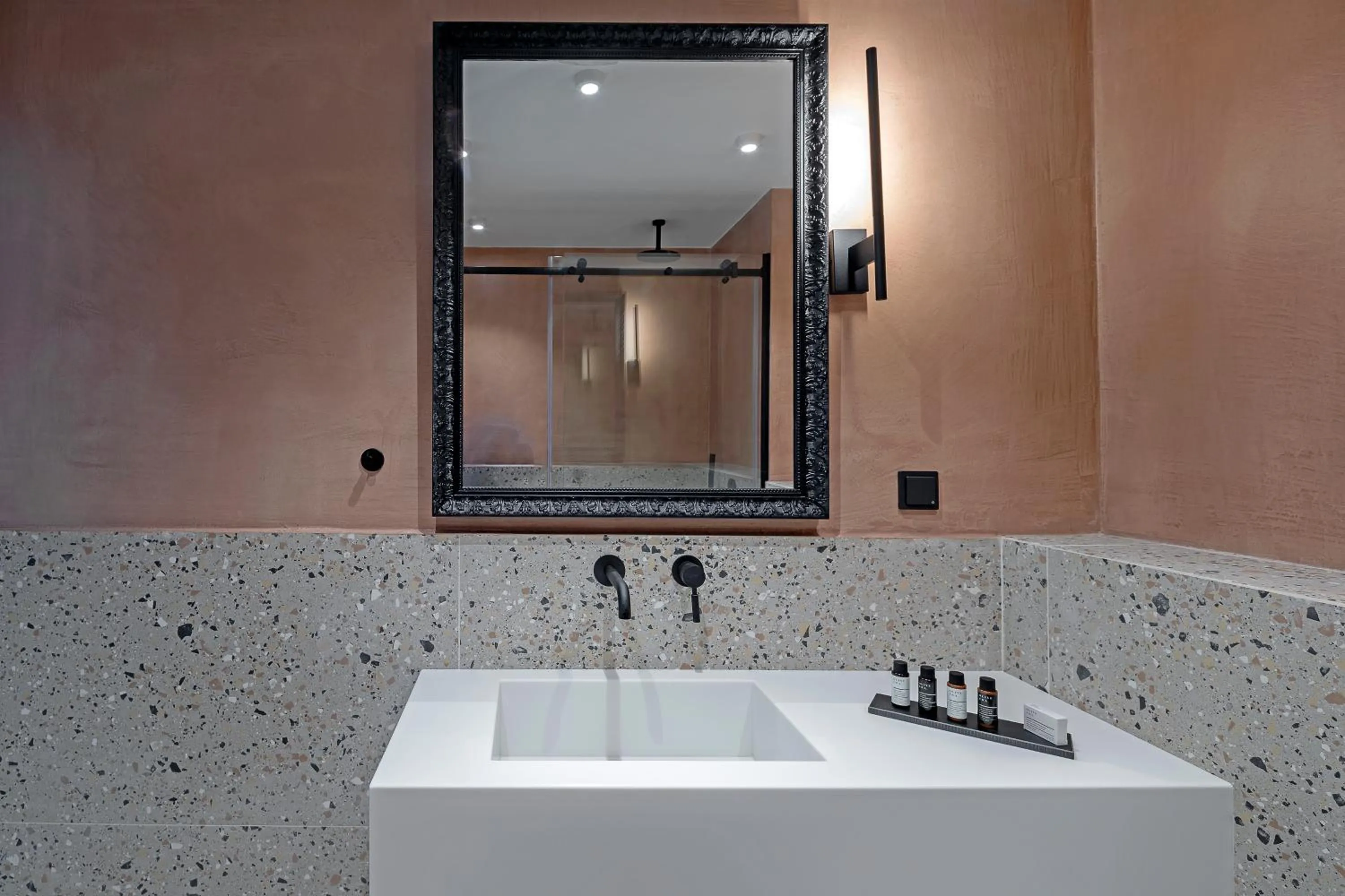 Bathroom in The Athenians Art Apartments