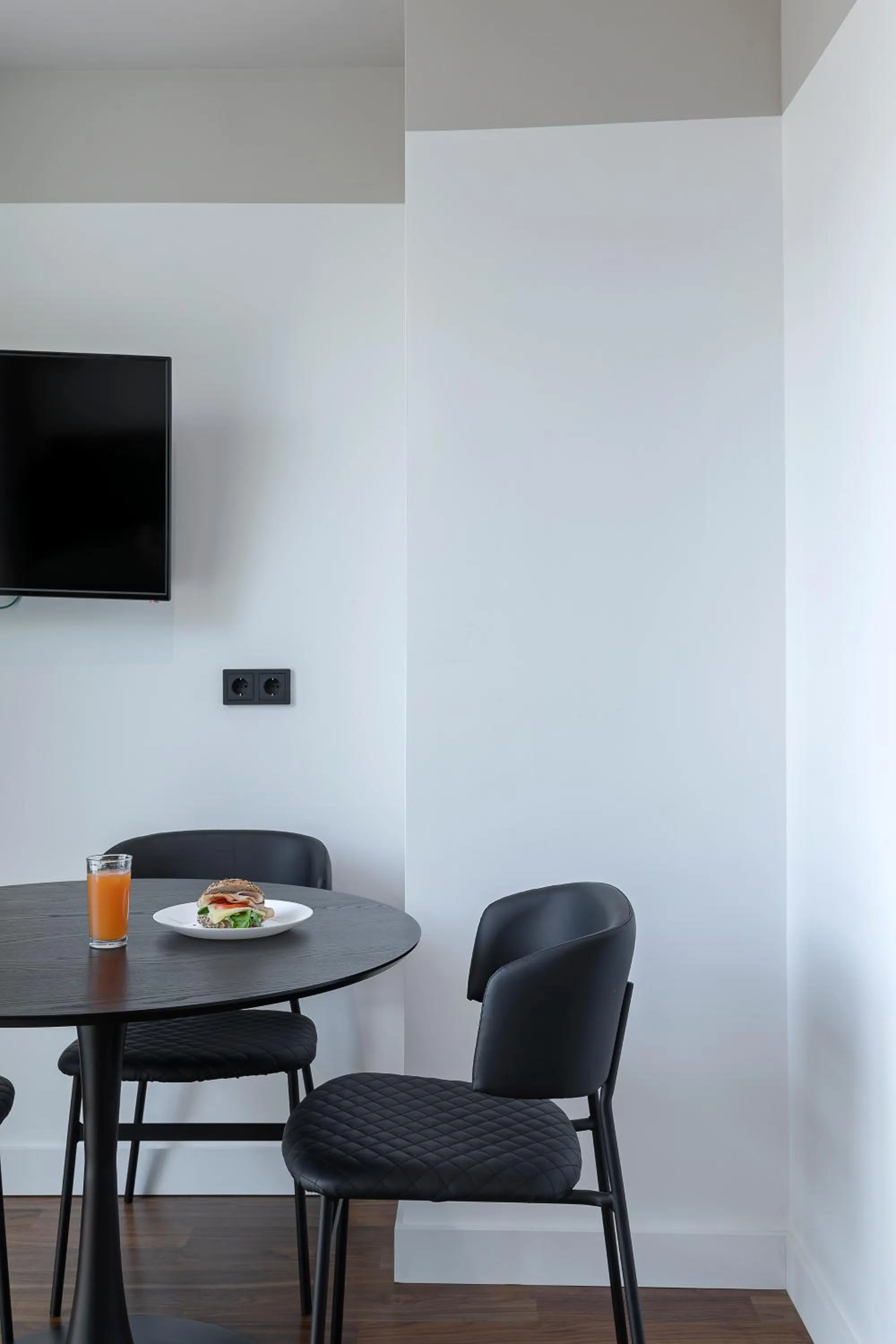 Dining area in The Athenians Art Apartments