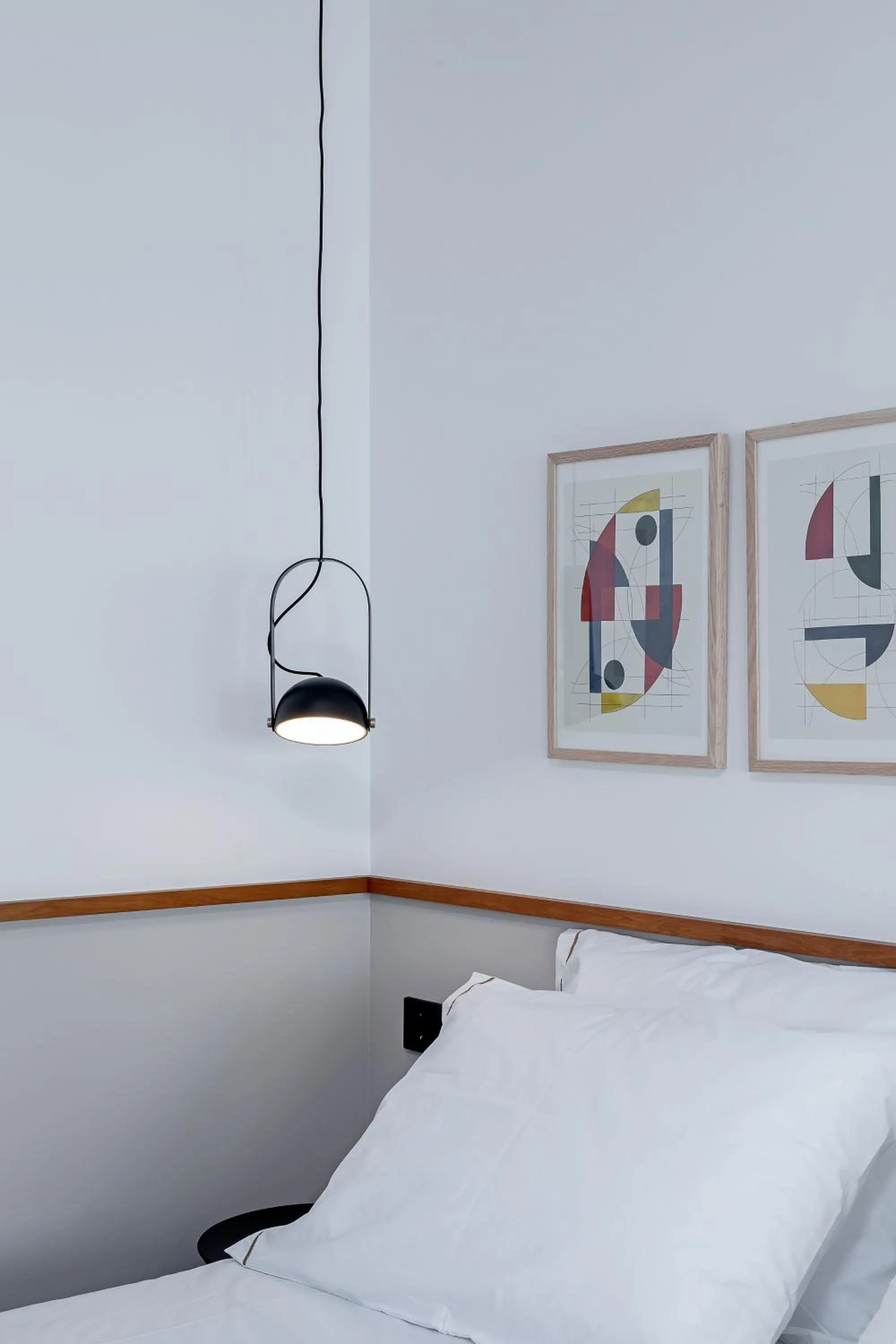 Bed in The Athenians Art Apartments