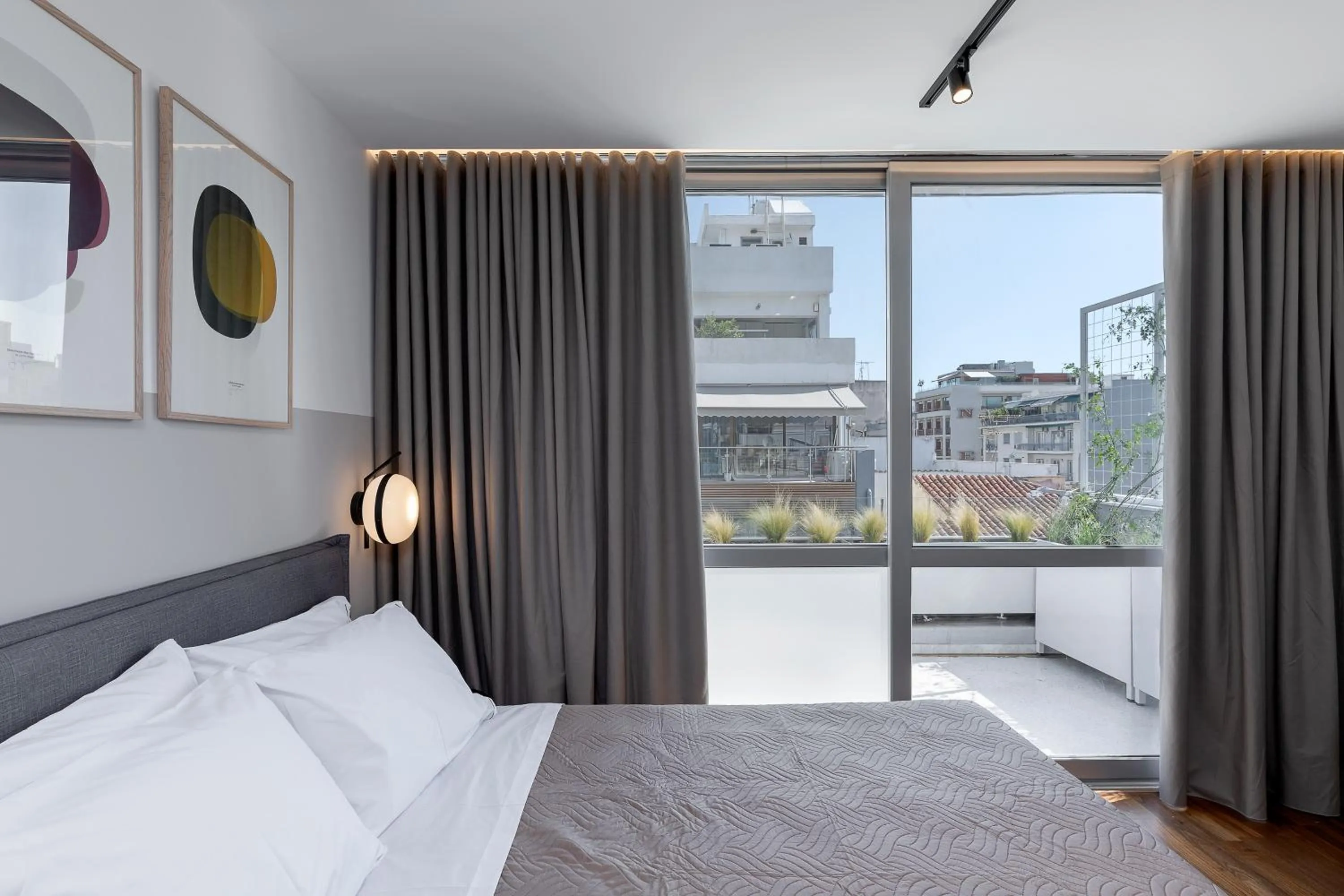 Bedroom, Bed in The Athenians Art Apartments