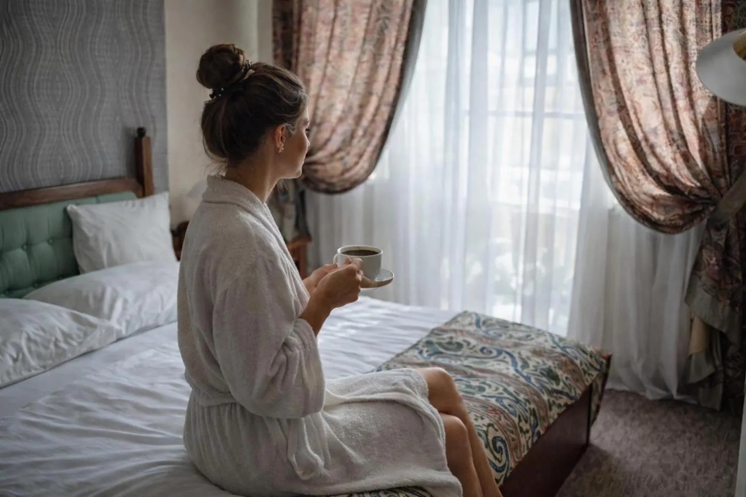 Bed in Hotel Erzsébet