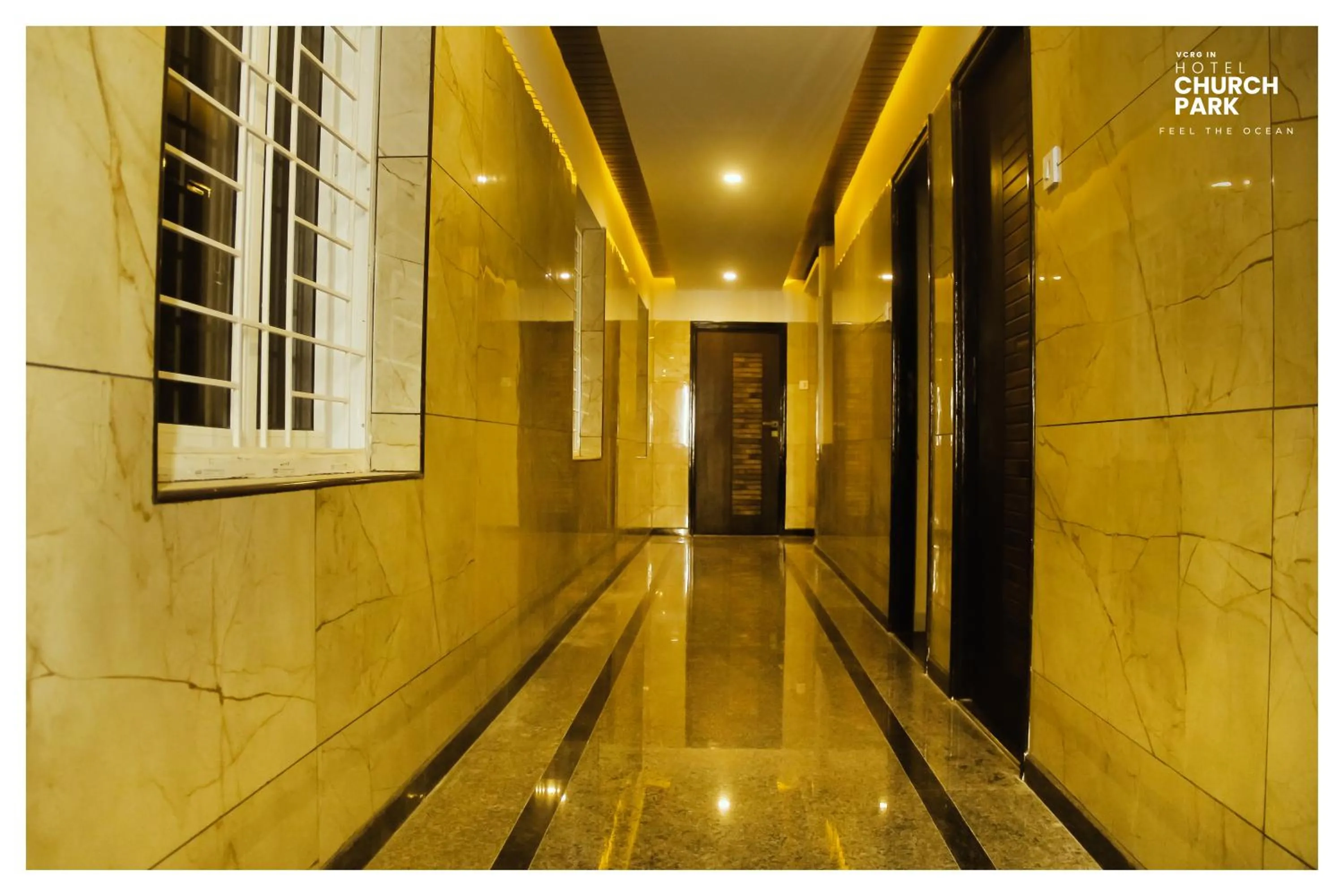 Lobby or reception in hotel church park