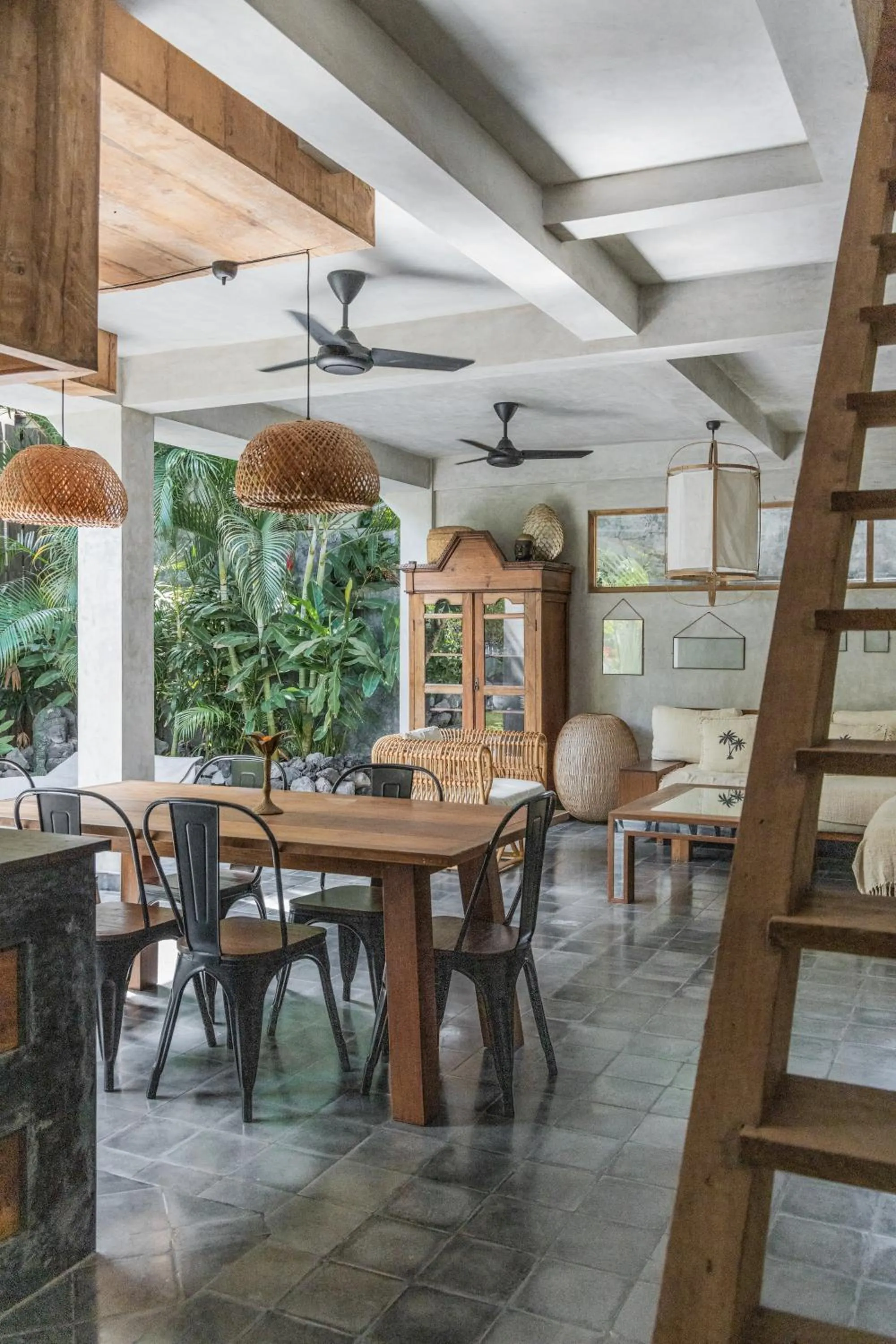 Living room in Villa Palm Jari 2 by Alfred in Bali