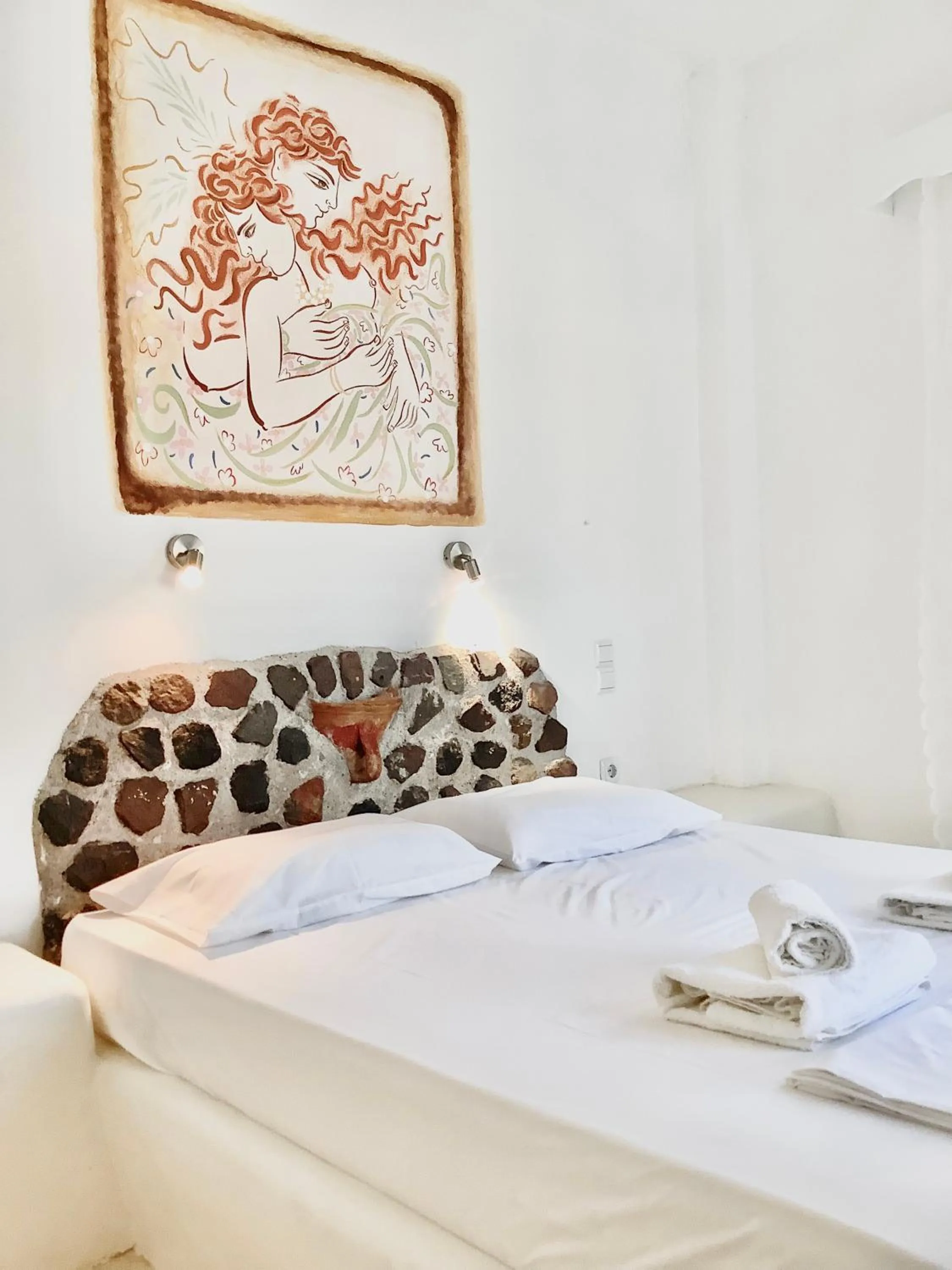 Bedroom, Bed in Villa Maina