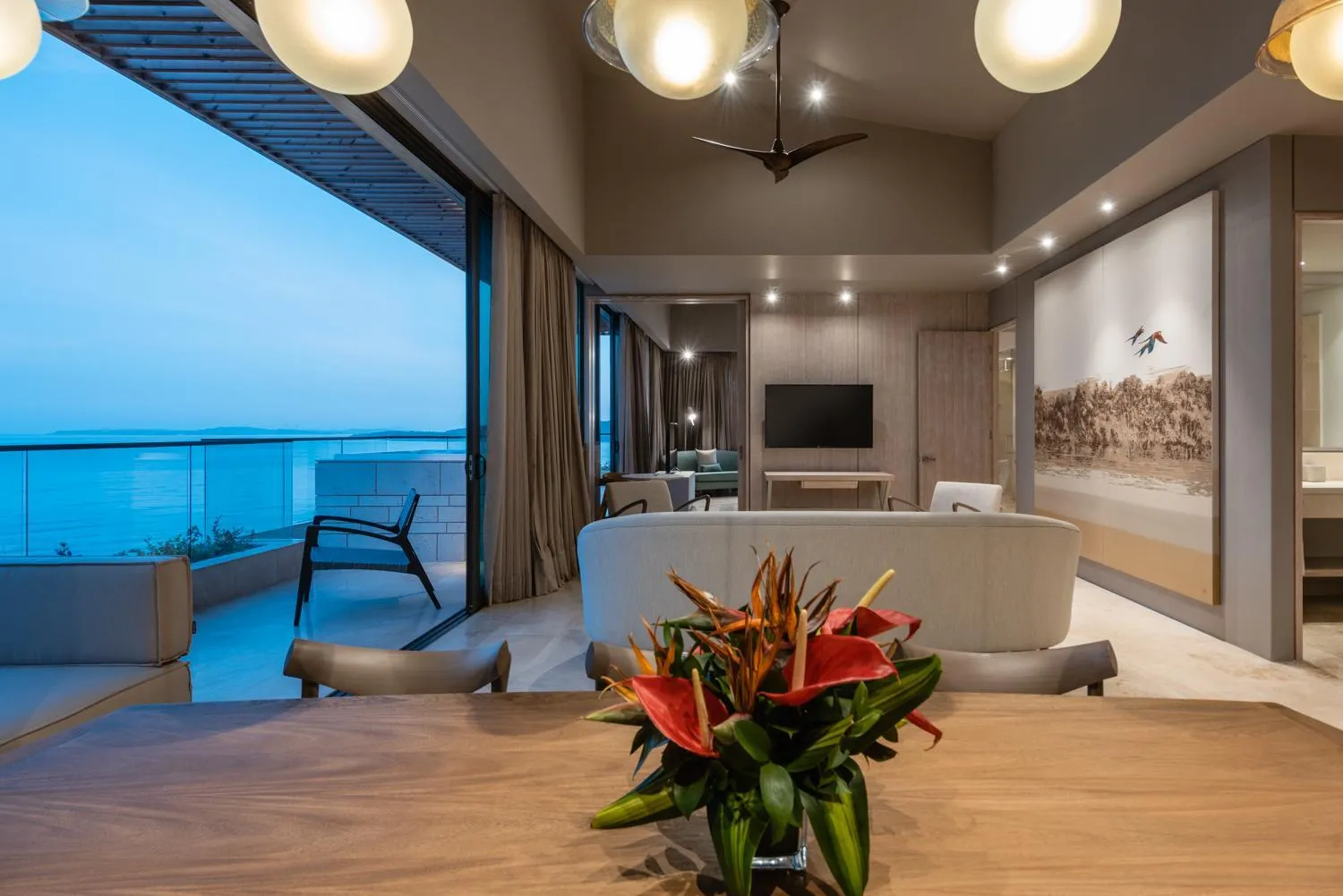 Living room in Sofitel Barú Cartagena