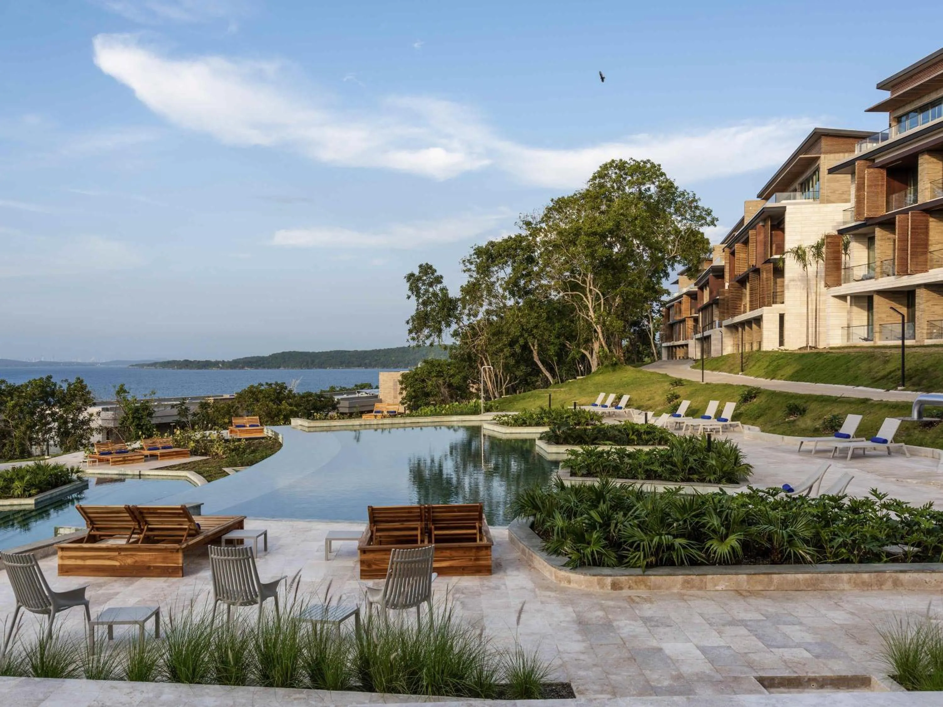 Pool view in Sofitel Barú Cartagena