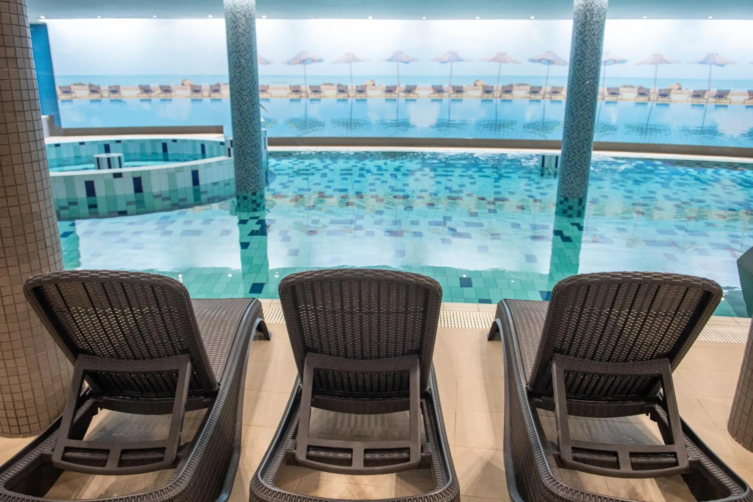 Pool view in CE Plaza Hotel