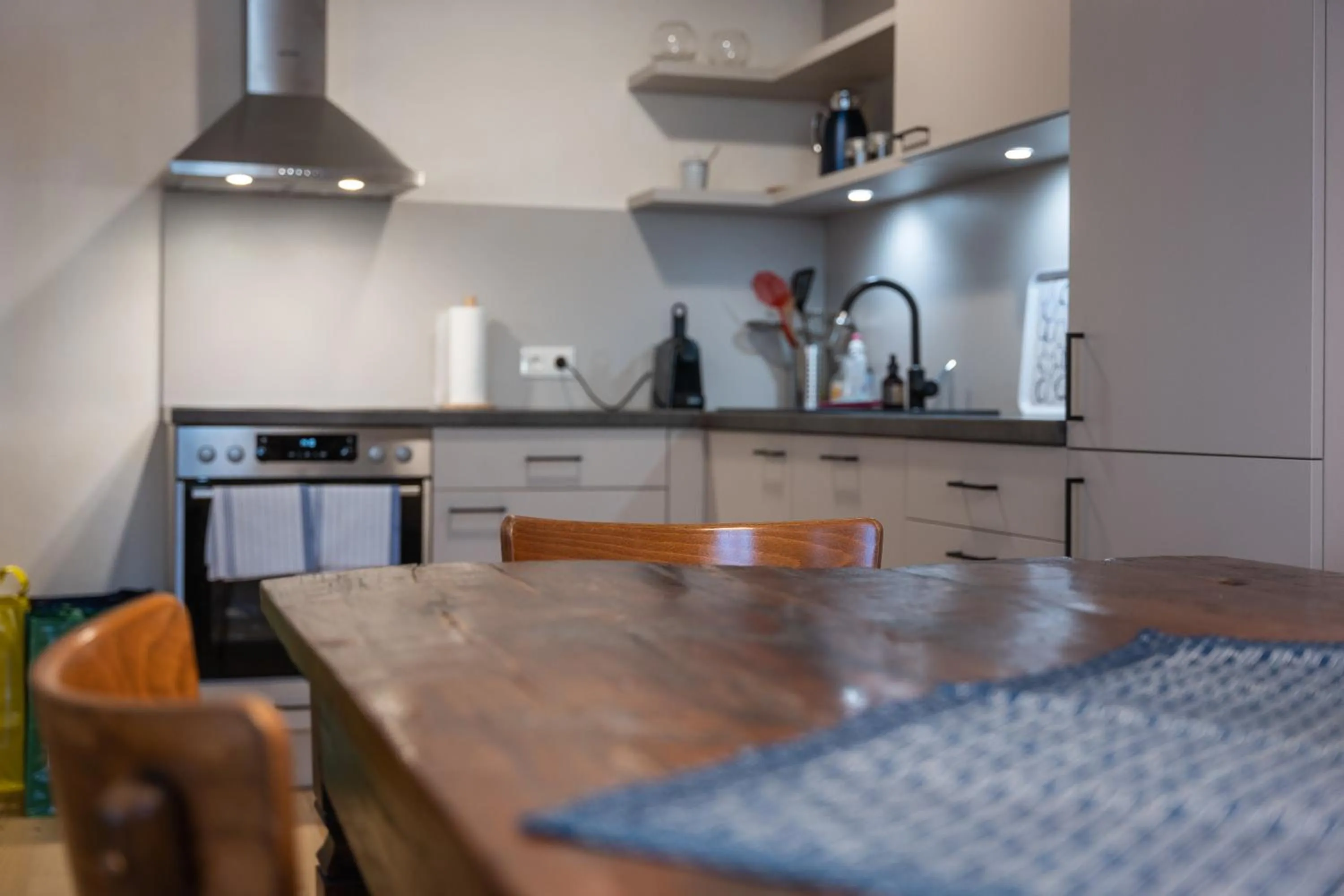 Kitchen or kitchenette in Tschardakenhof Appartements