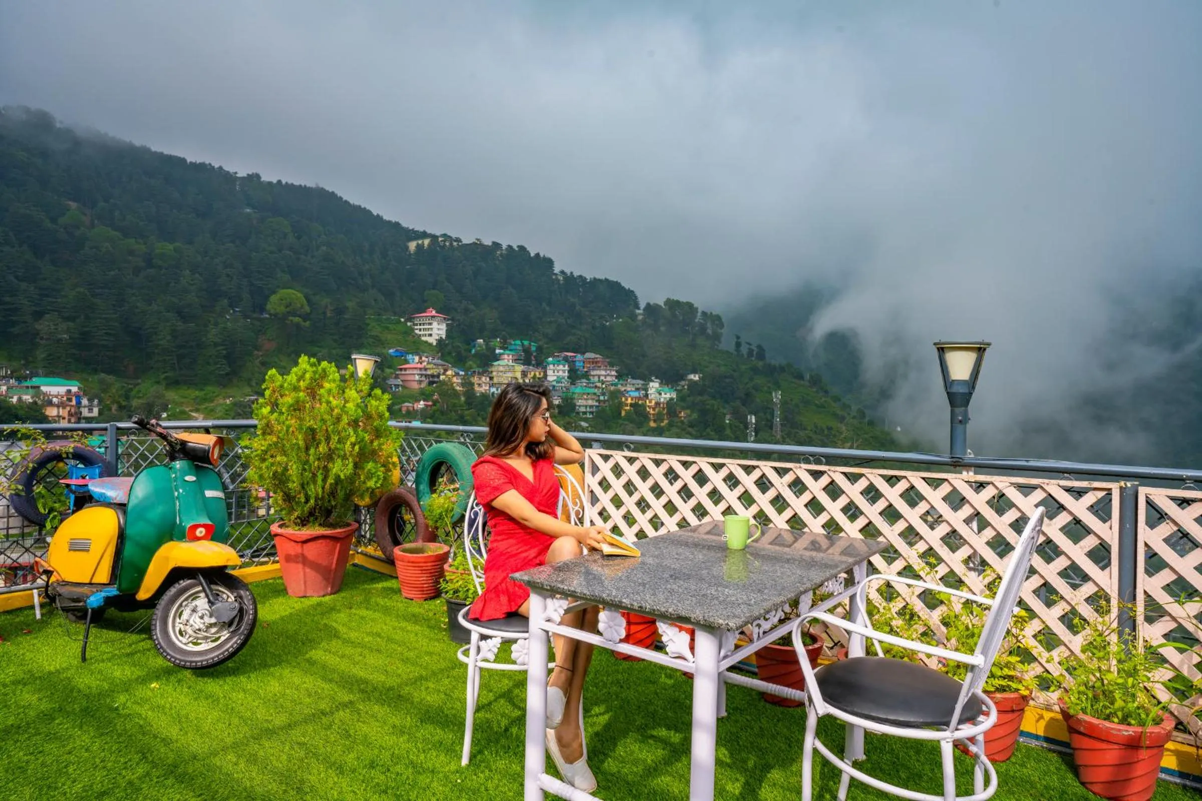 Garden in Zostel McLeodganj