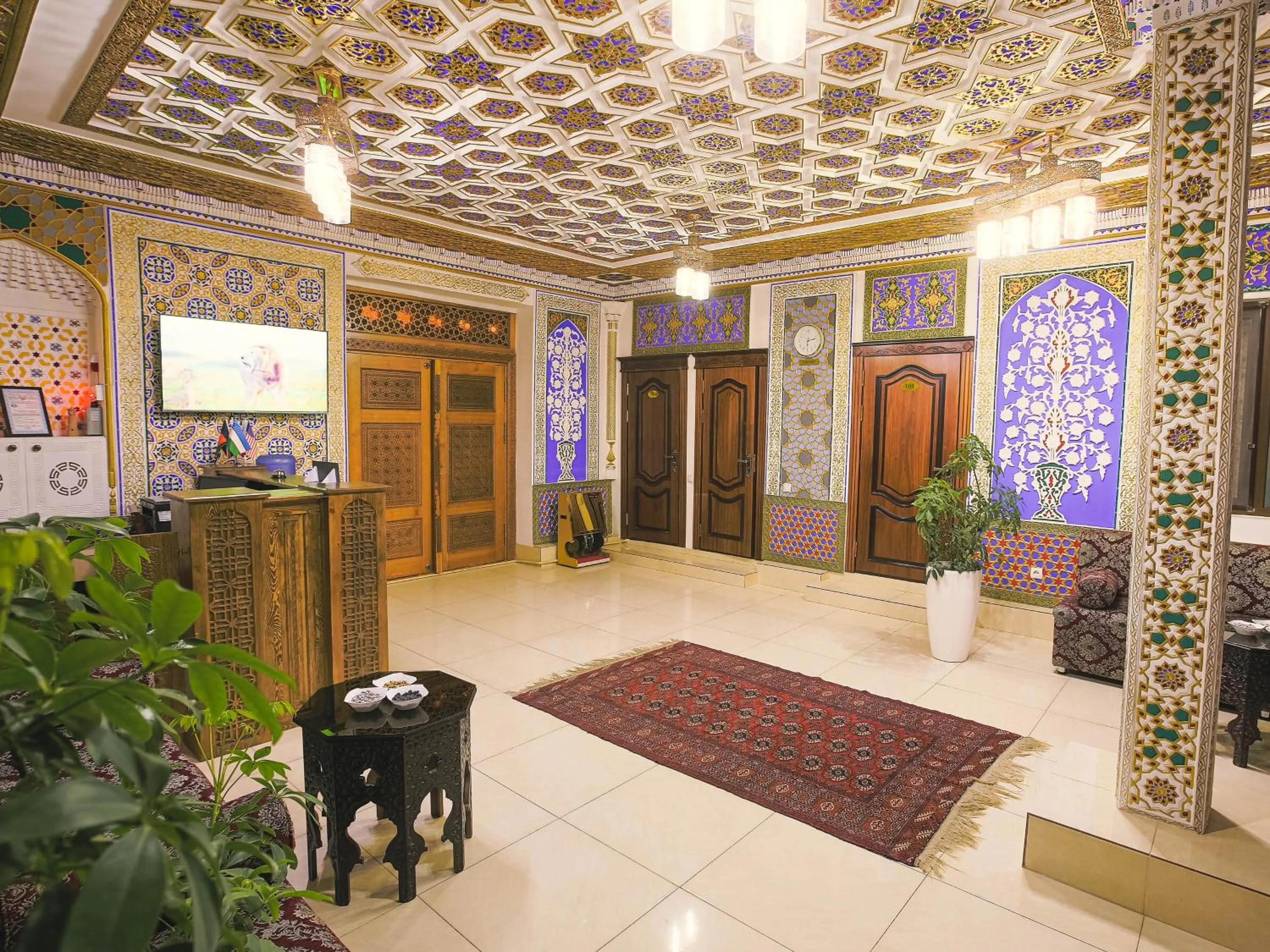 Lobby or reception in Rayyan Hotel Bukhara