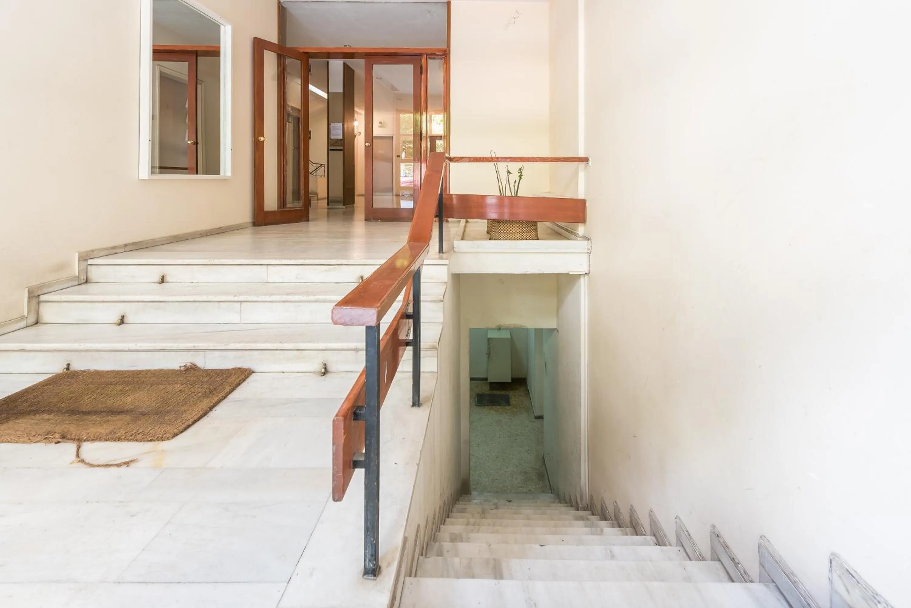 Facade/entrance in Apartment at Megaro Mousikis st semi basement 1bed 2 pers by MPS