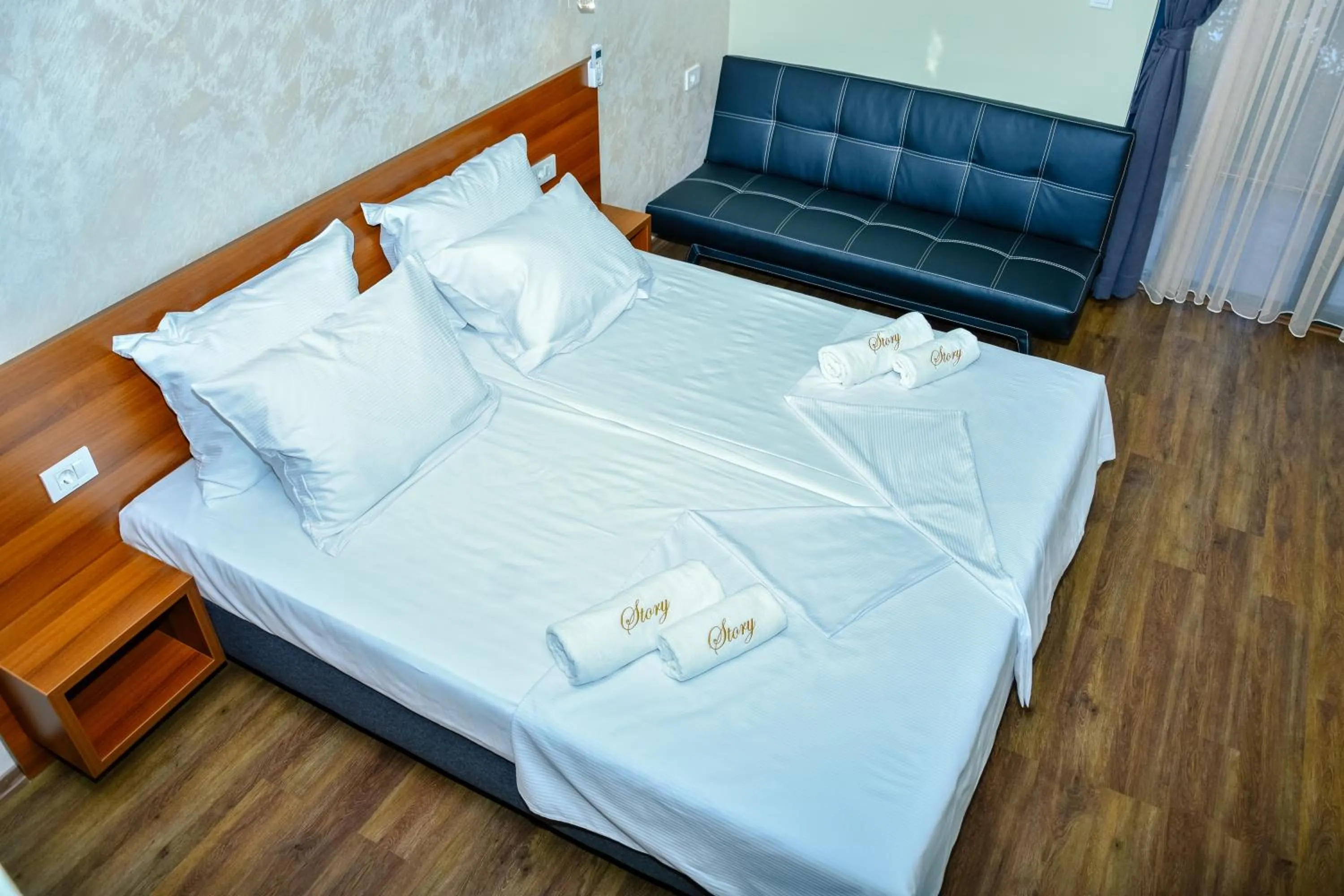 Bed in Hotel Story