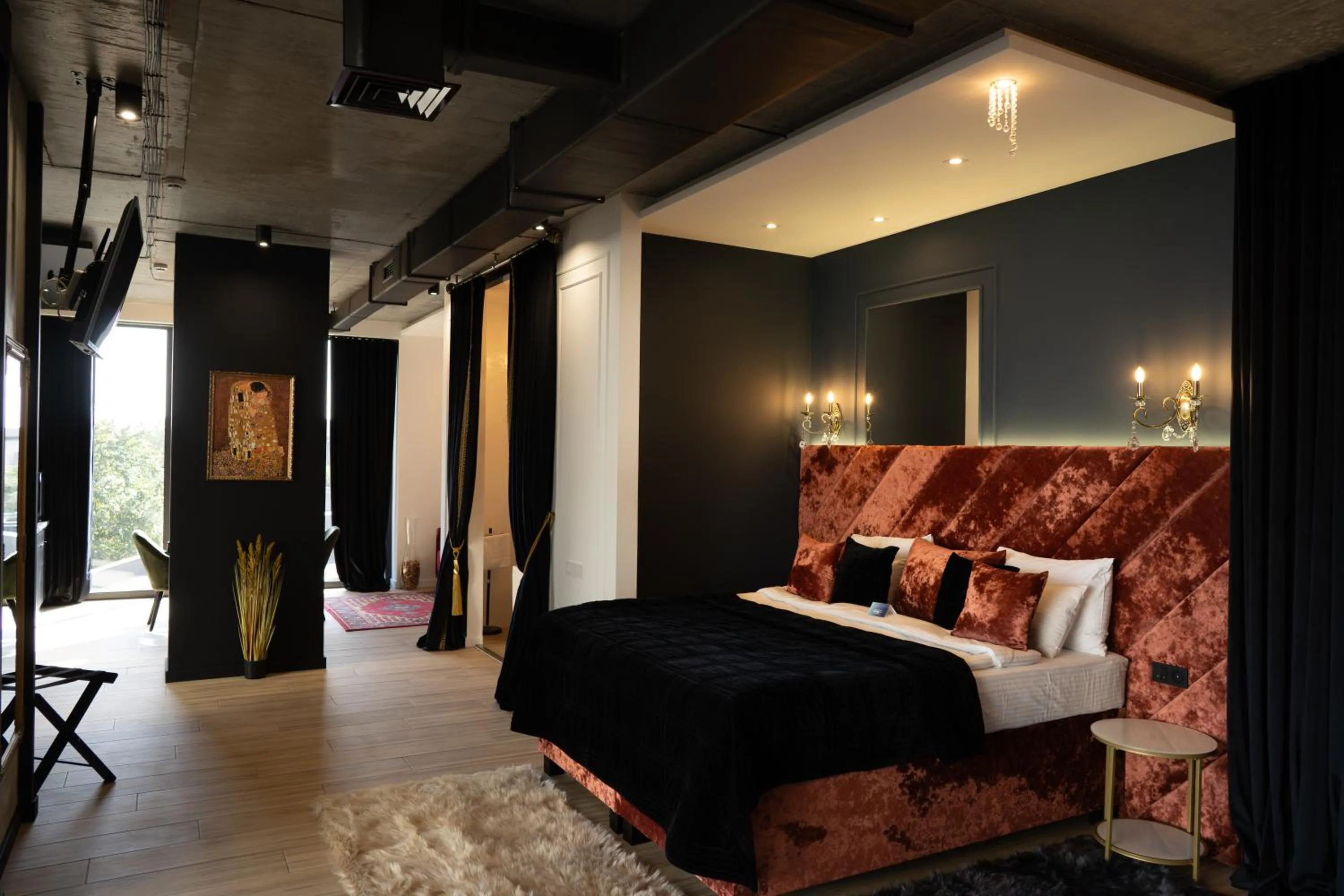 Bed in Ribas Rooms Bila Tserkva