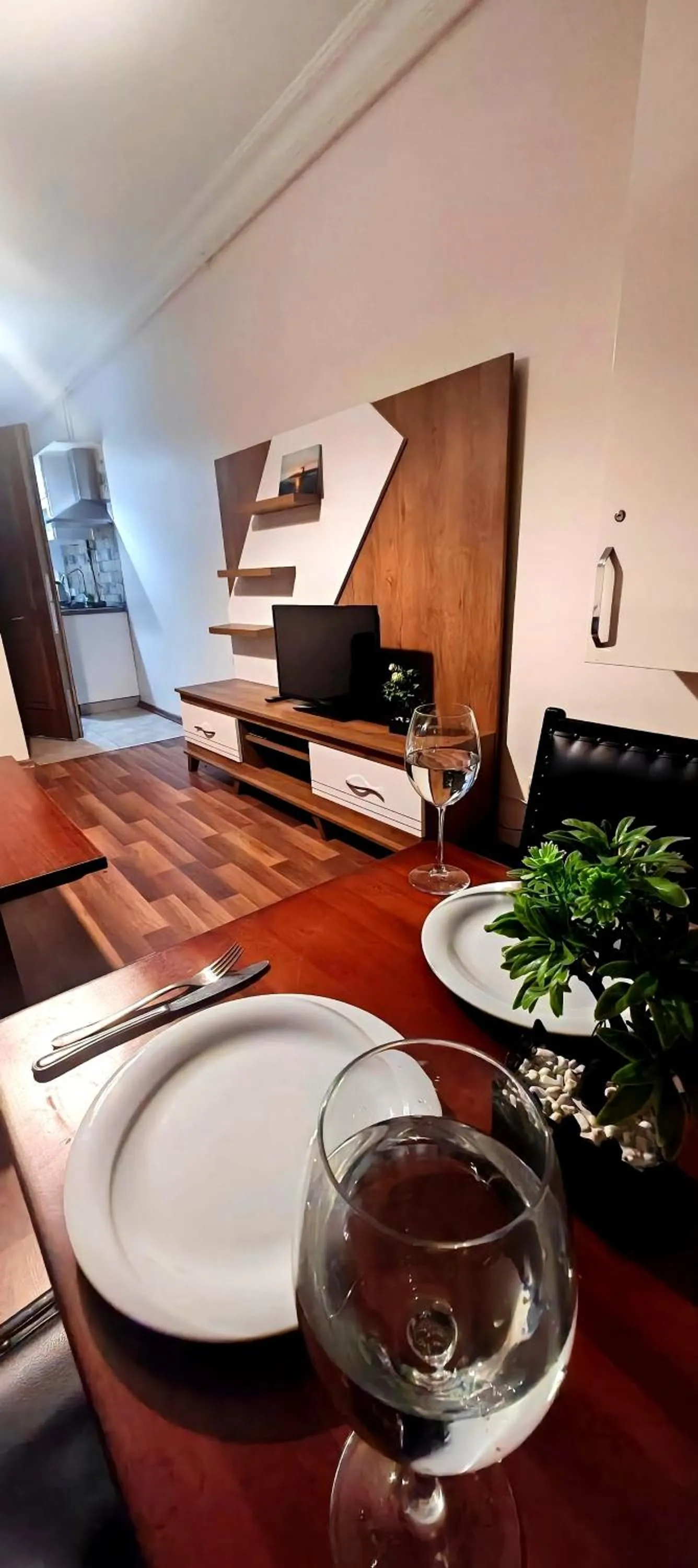 Kitchen or kitchenette in Mimoza İstiklal Apart Hotel