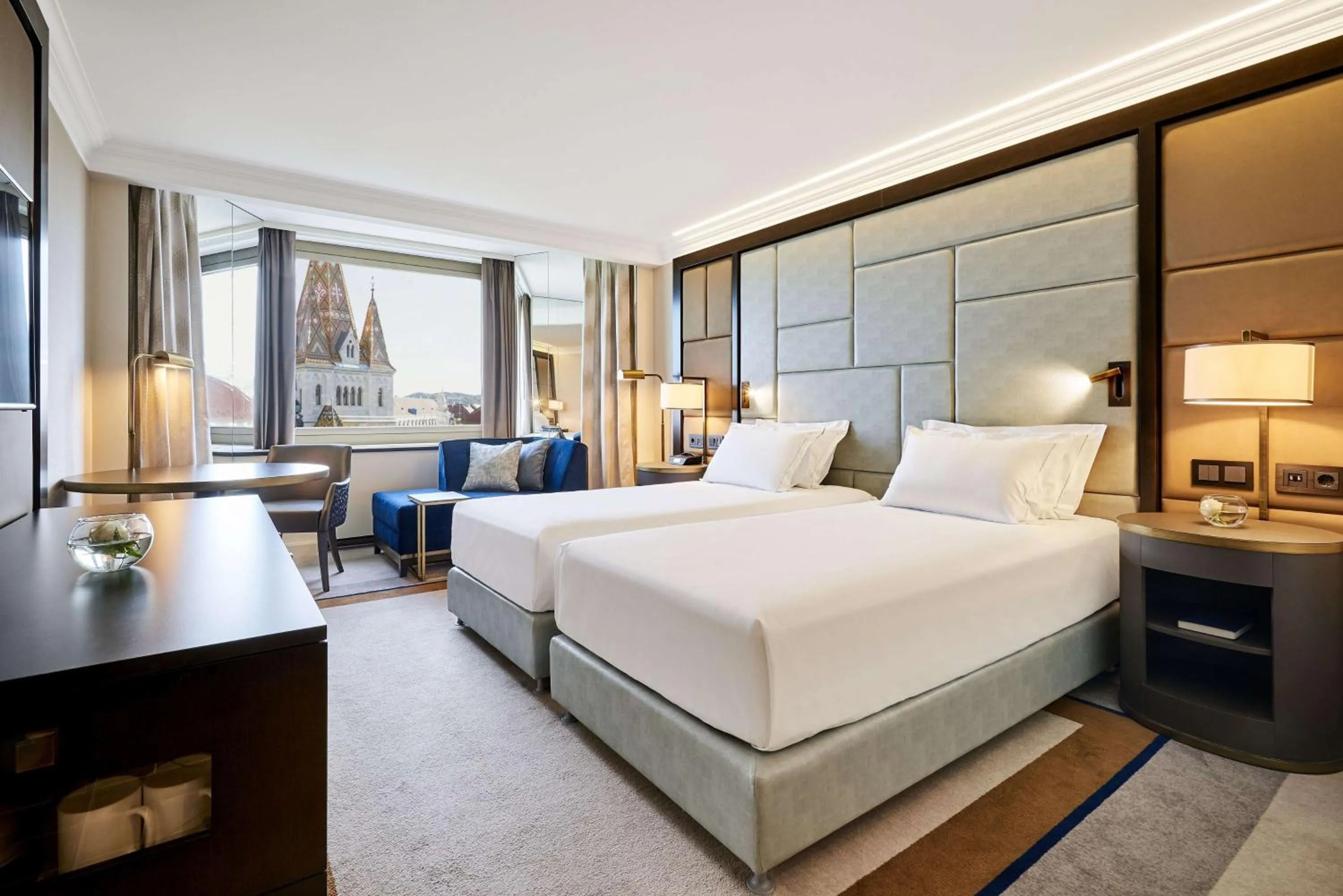 Bed in Hilton Budapest