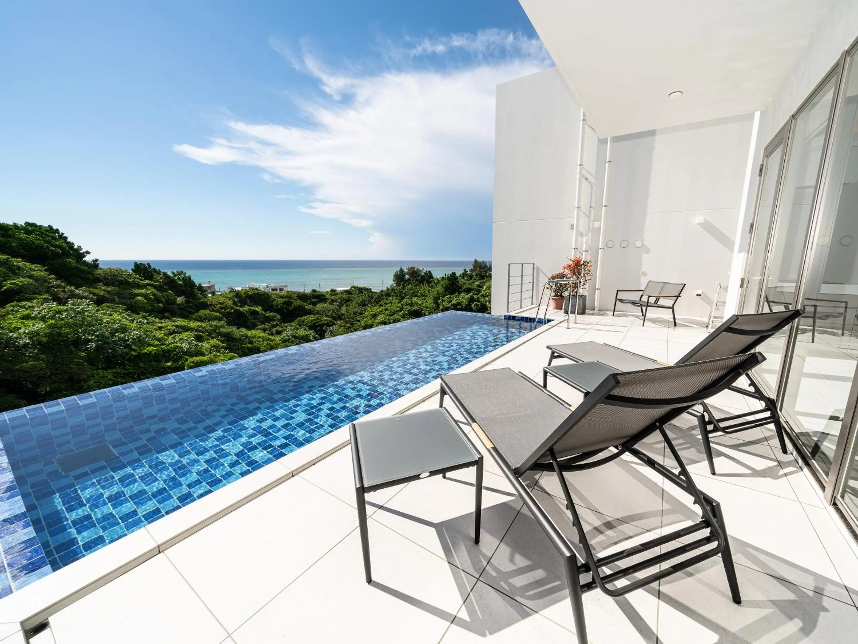 Pool view in Blue Rela Luxe Resort Okinawa