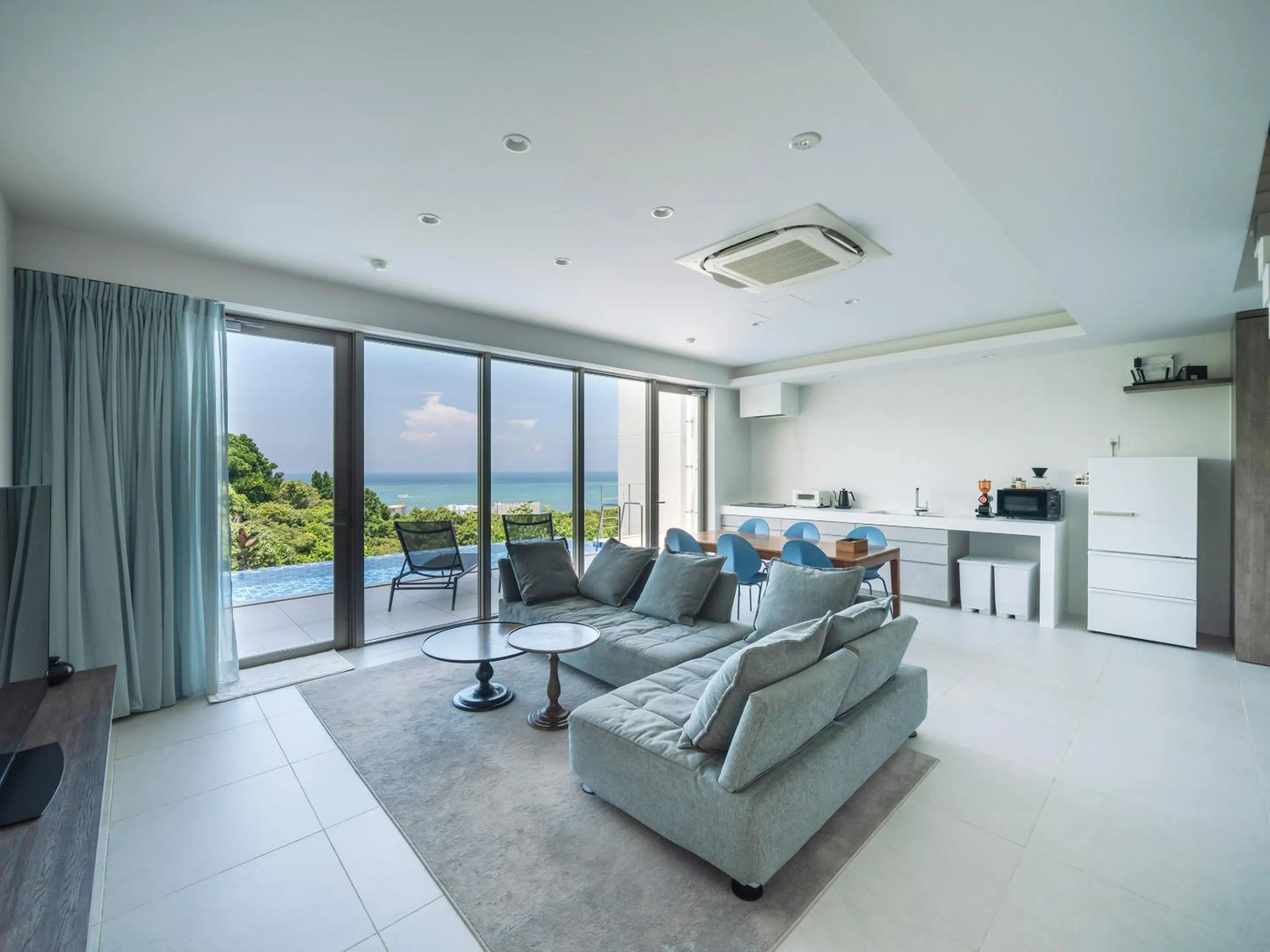 Living room in Blue Rela Luxe Resort Okinawa