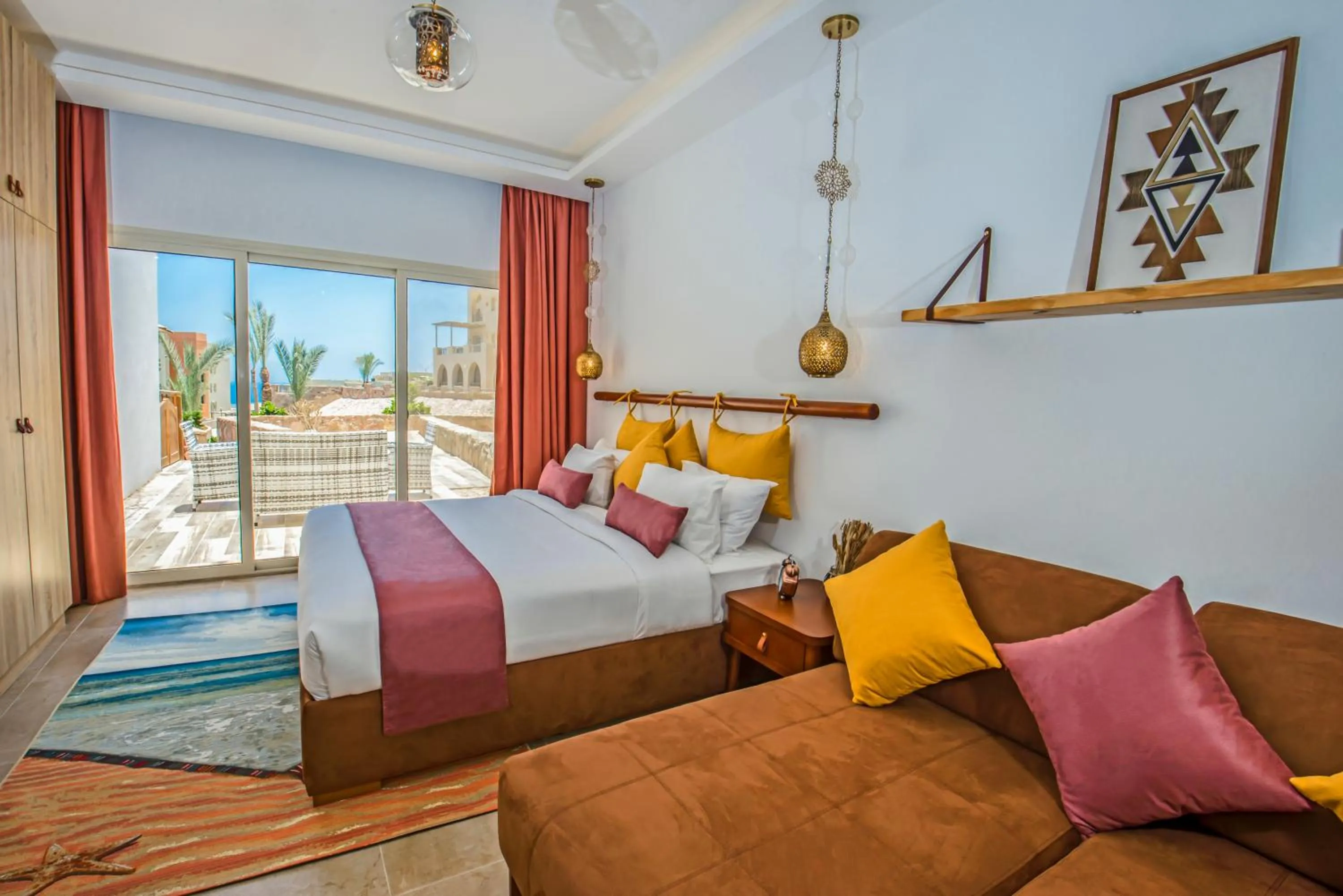 Bed in OSKENA Azzurra Sahl Hasheesh Hurghada