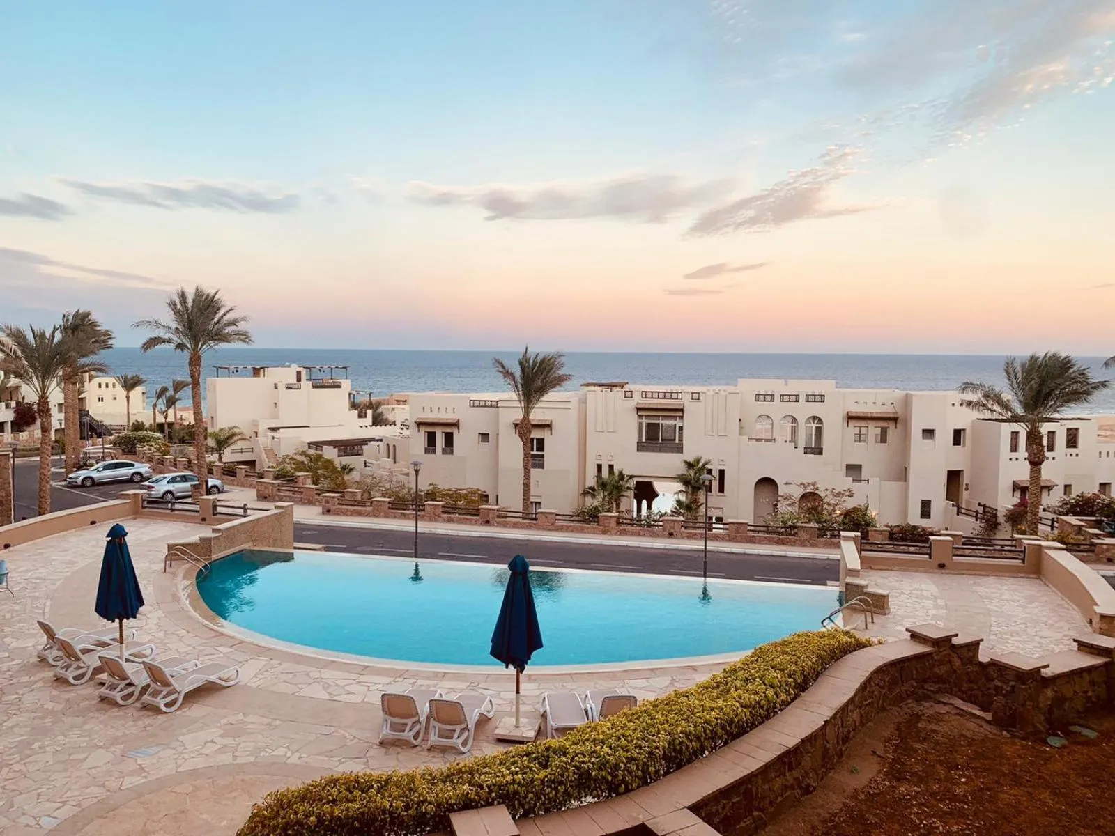 Pool view in OSKENA Azzurra Sahl Hasheesh Hurghada