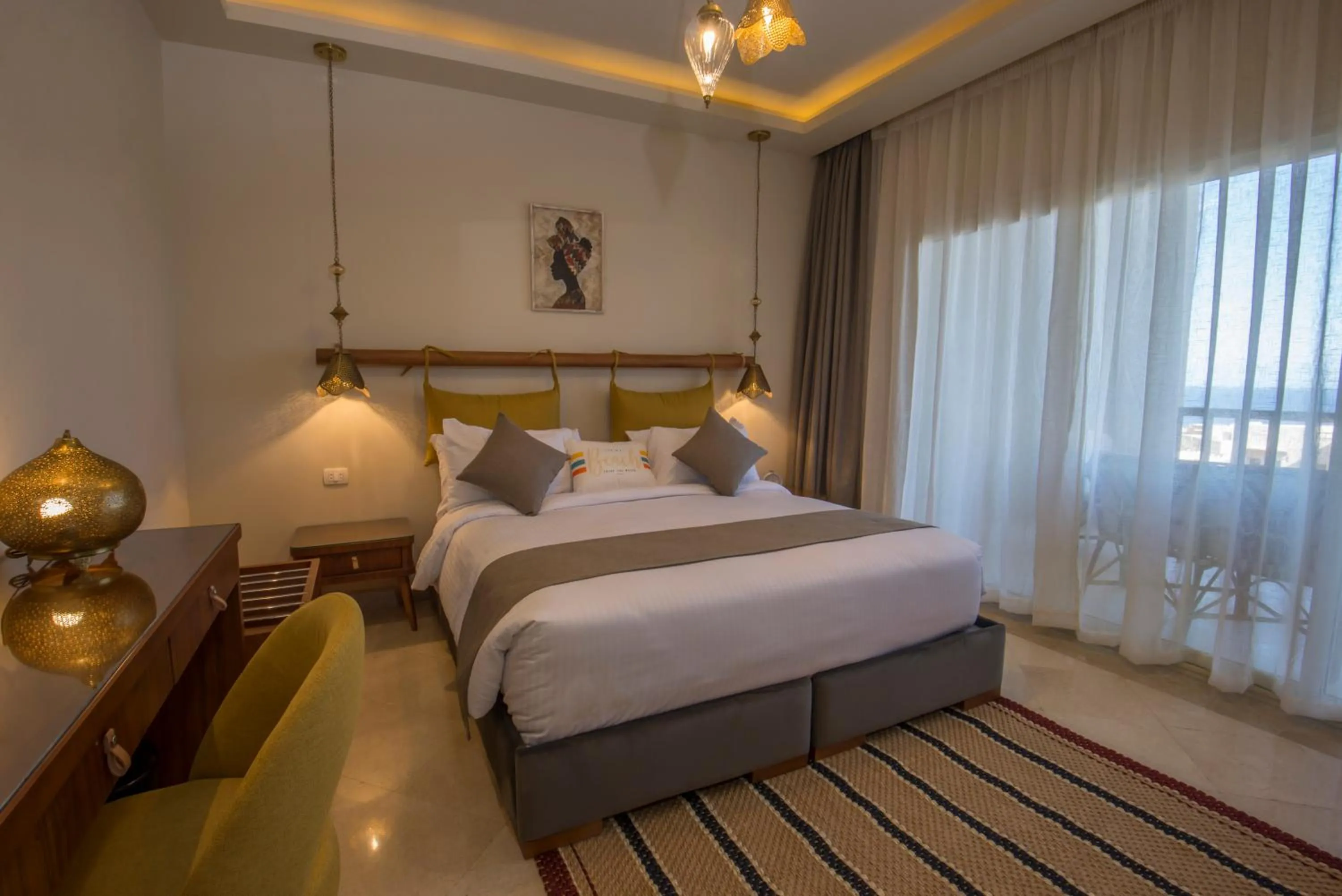 Bed in OSKENA Azzurra Sahl Hasheesh Hurghada