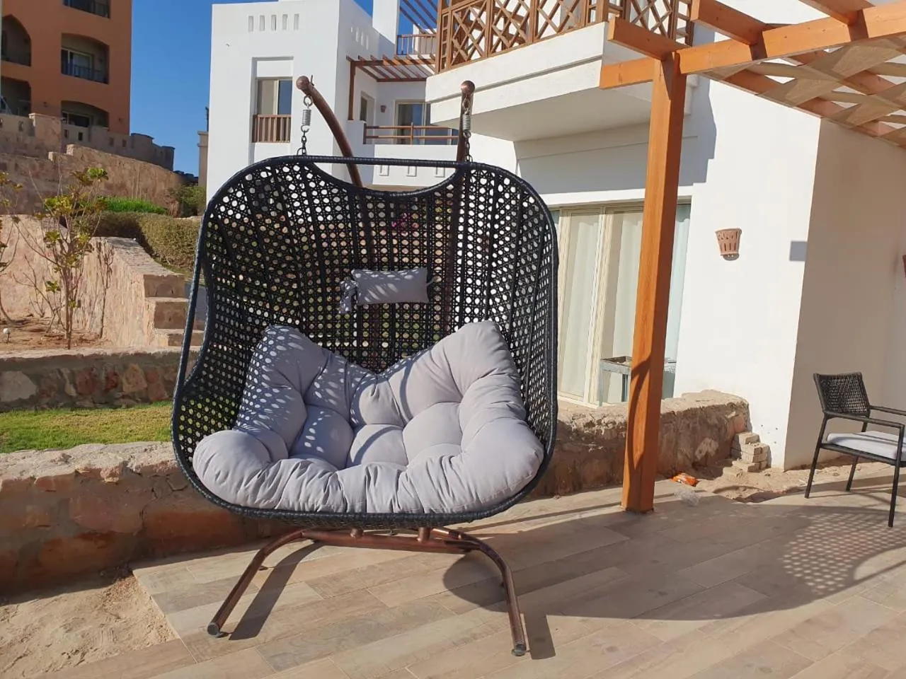 Patio in OSKENA Azzurra Sahl Hasheesh Hurghada