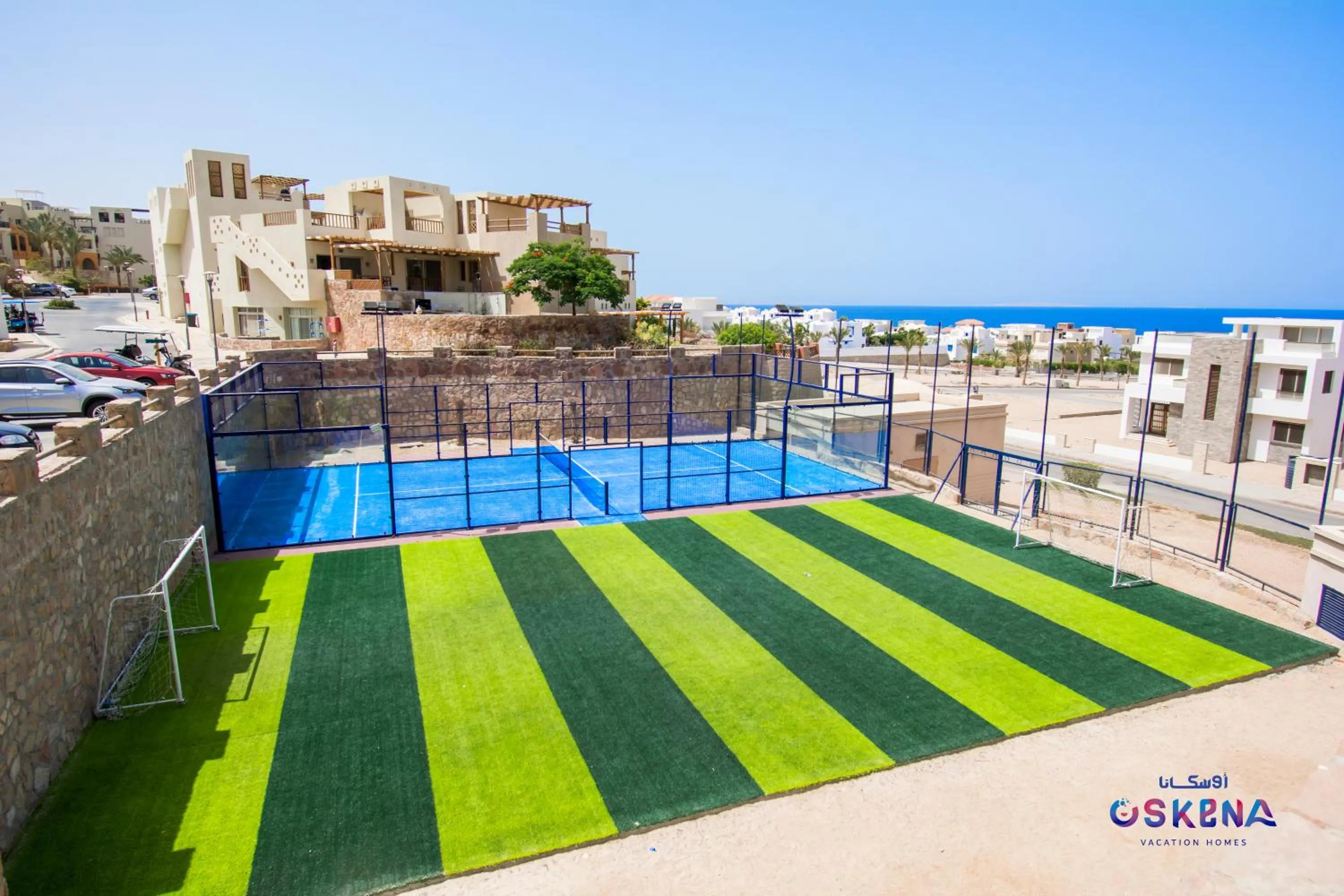 Tennis court in OSKENA Azzurra Sahl Hasheesh Hurghada