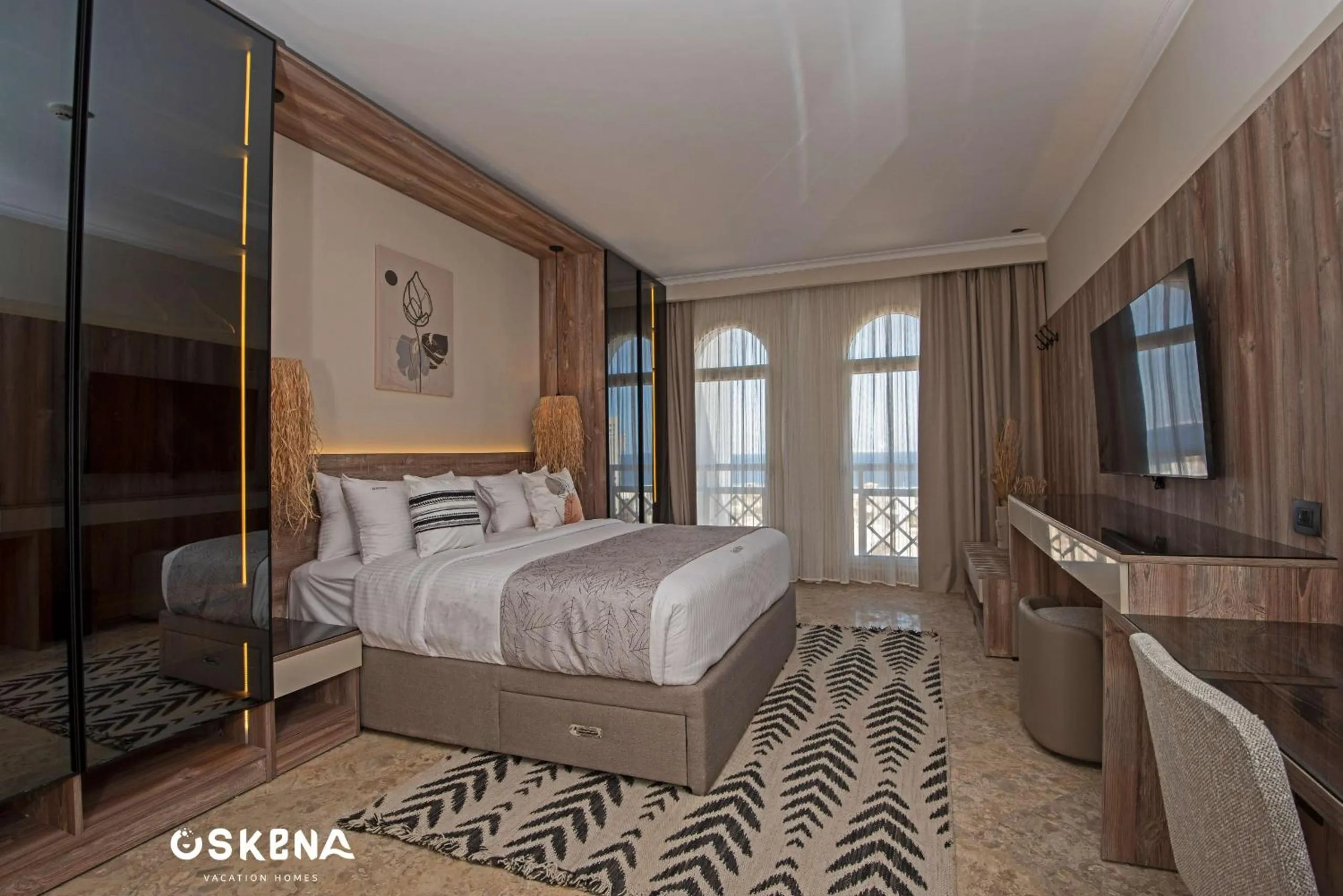 Photo of the whole room, Bed in OSKENA Azzurra Sahl Hasheesh Hurghada