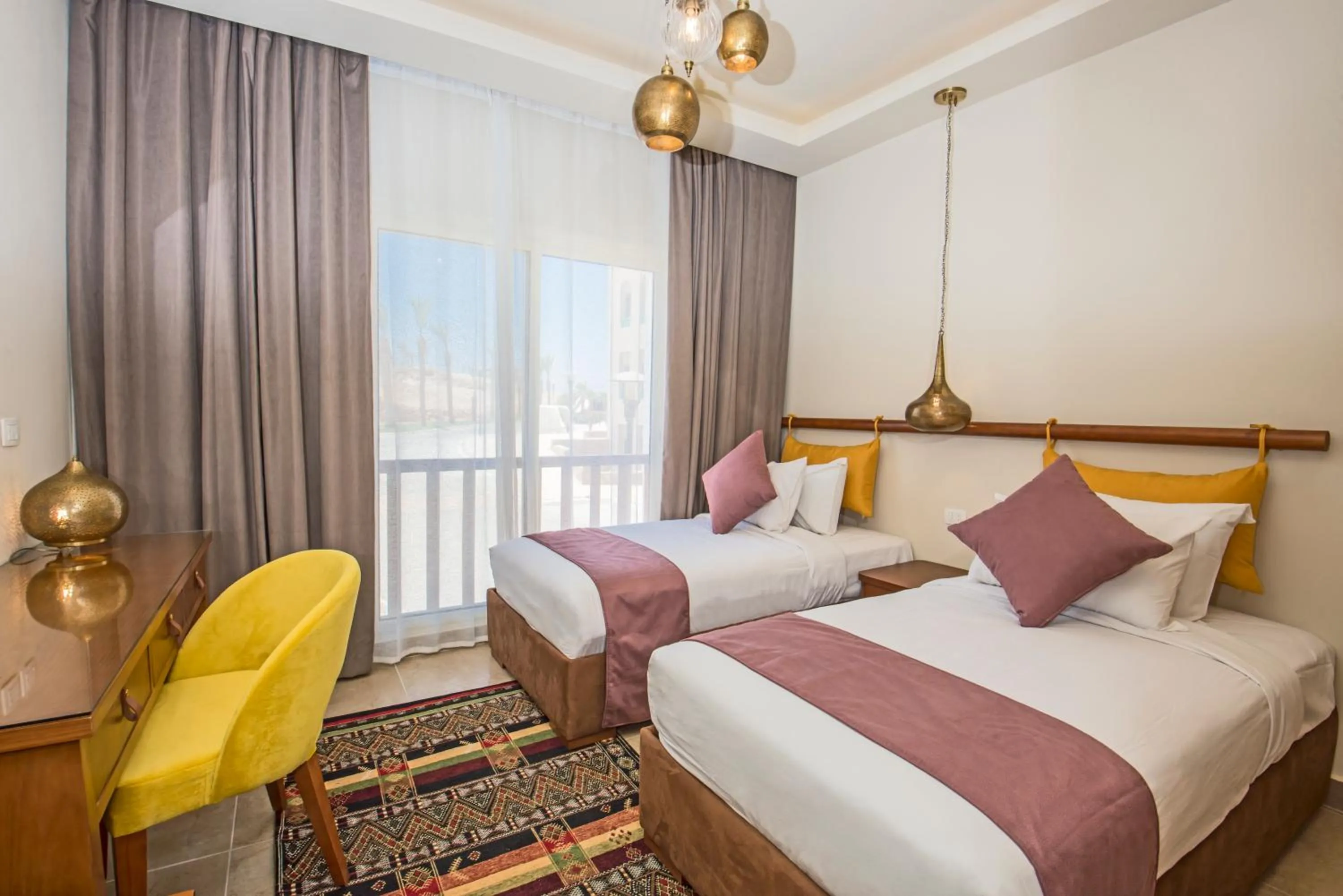 Bed in OSKENA Azzurra Sahl Hasheesh Hurghada