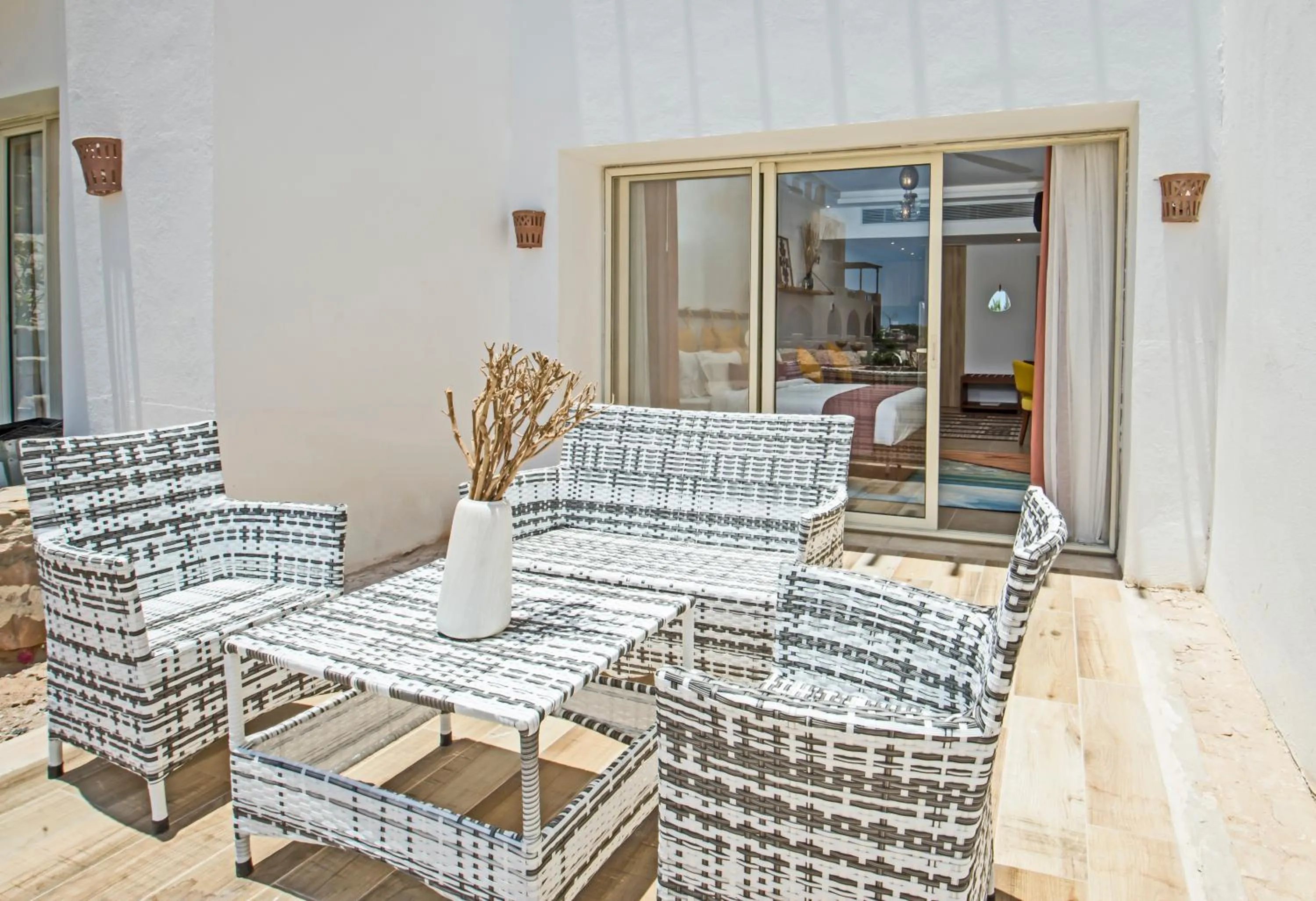 Patio in OSKENA Azzurra Sahl Hasheesh Hurghada