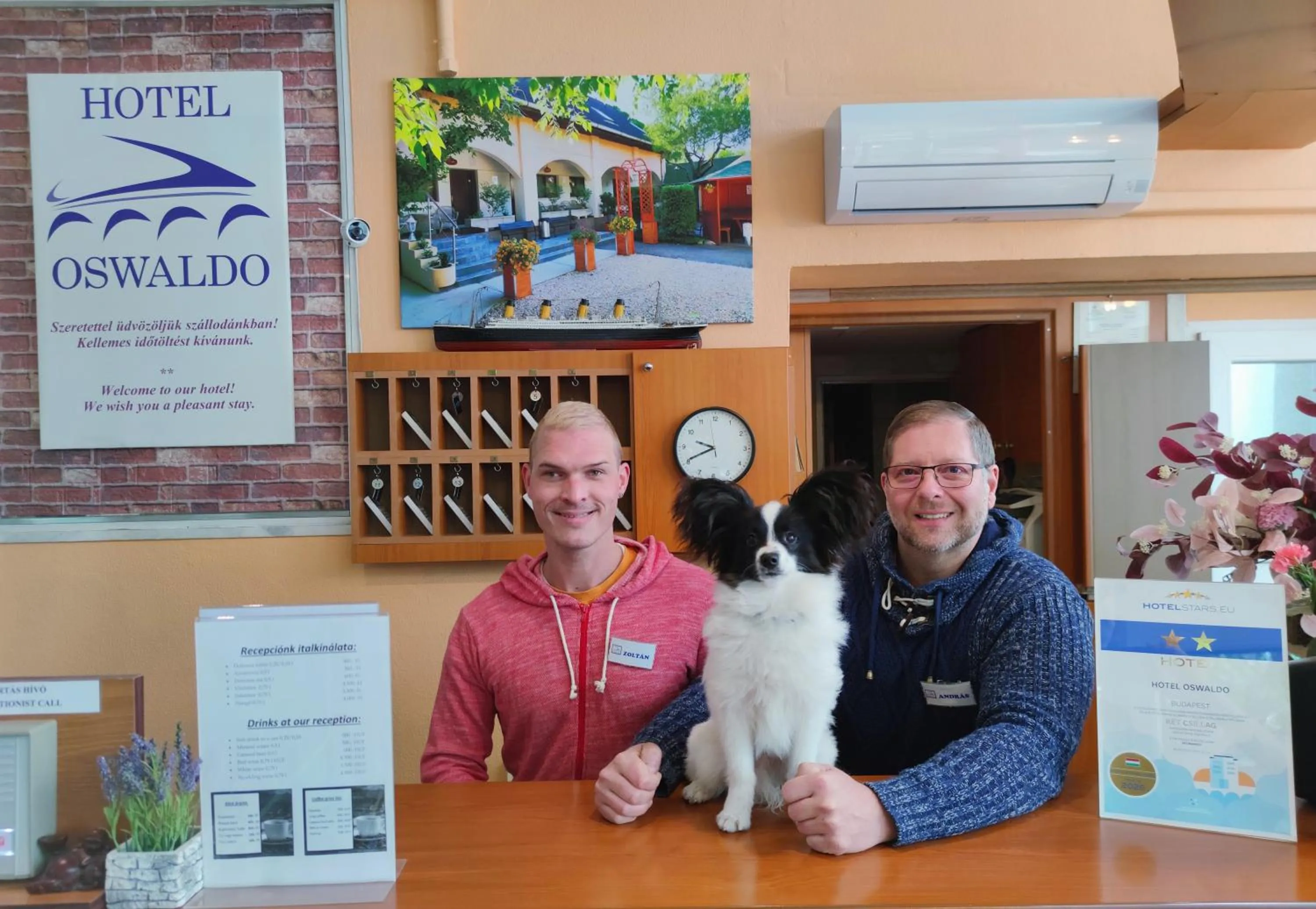 Lobby or reception in Hotel Oswaldo
