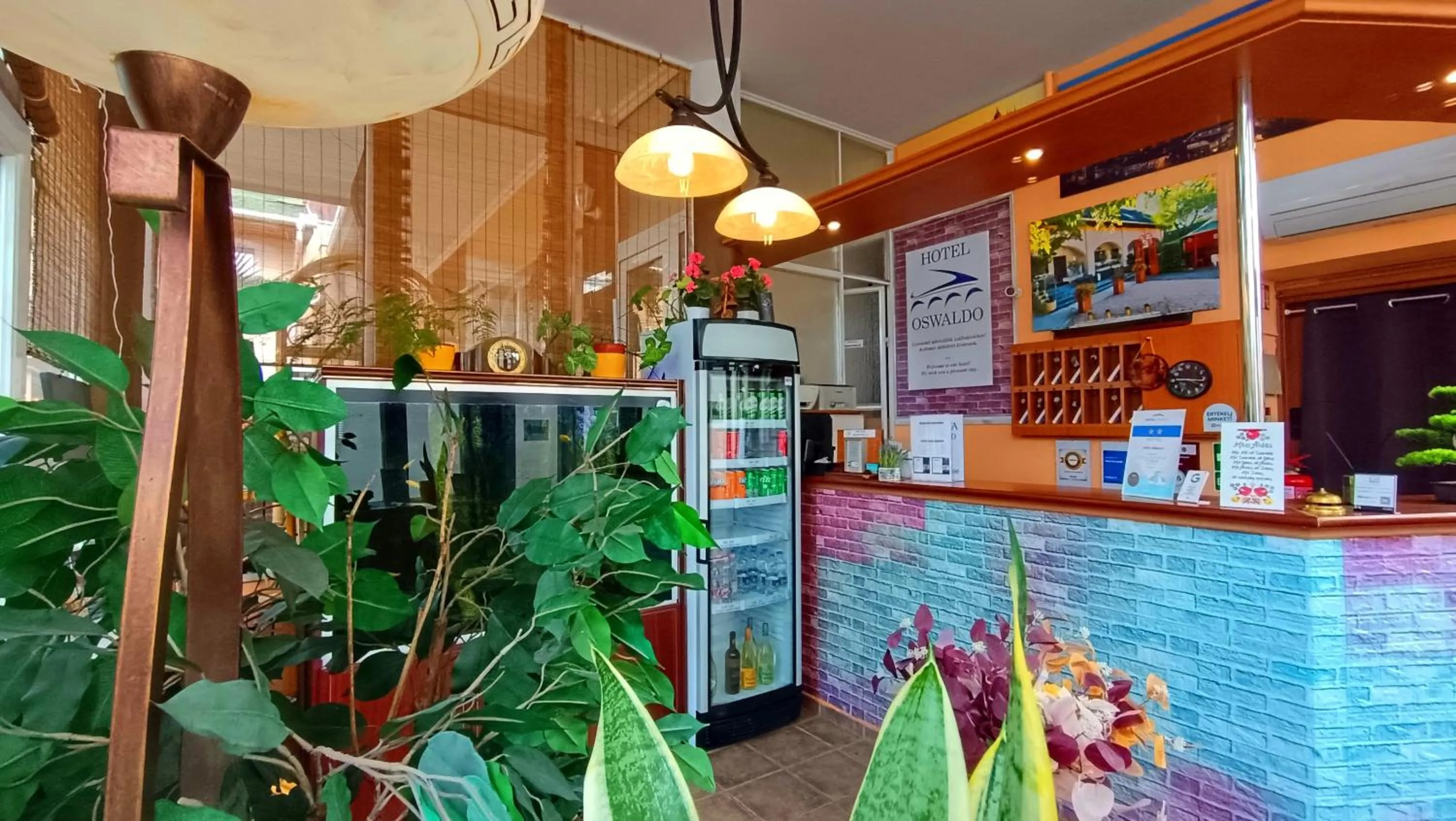 Lobby or reception in Hotel Oswaldo