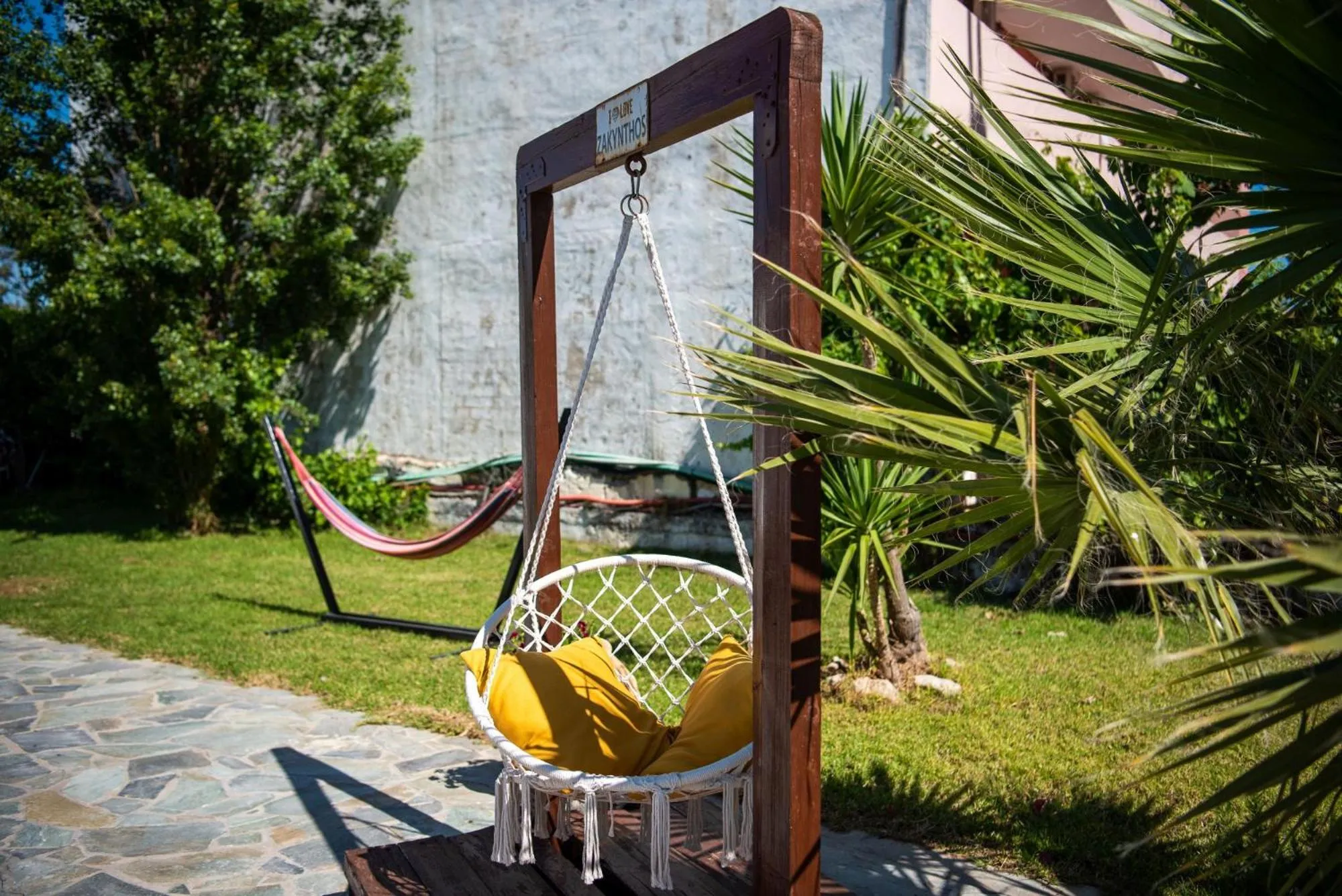 Garden in Kolevri Studios - 650m from Laganas Center, by ZanteWize