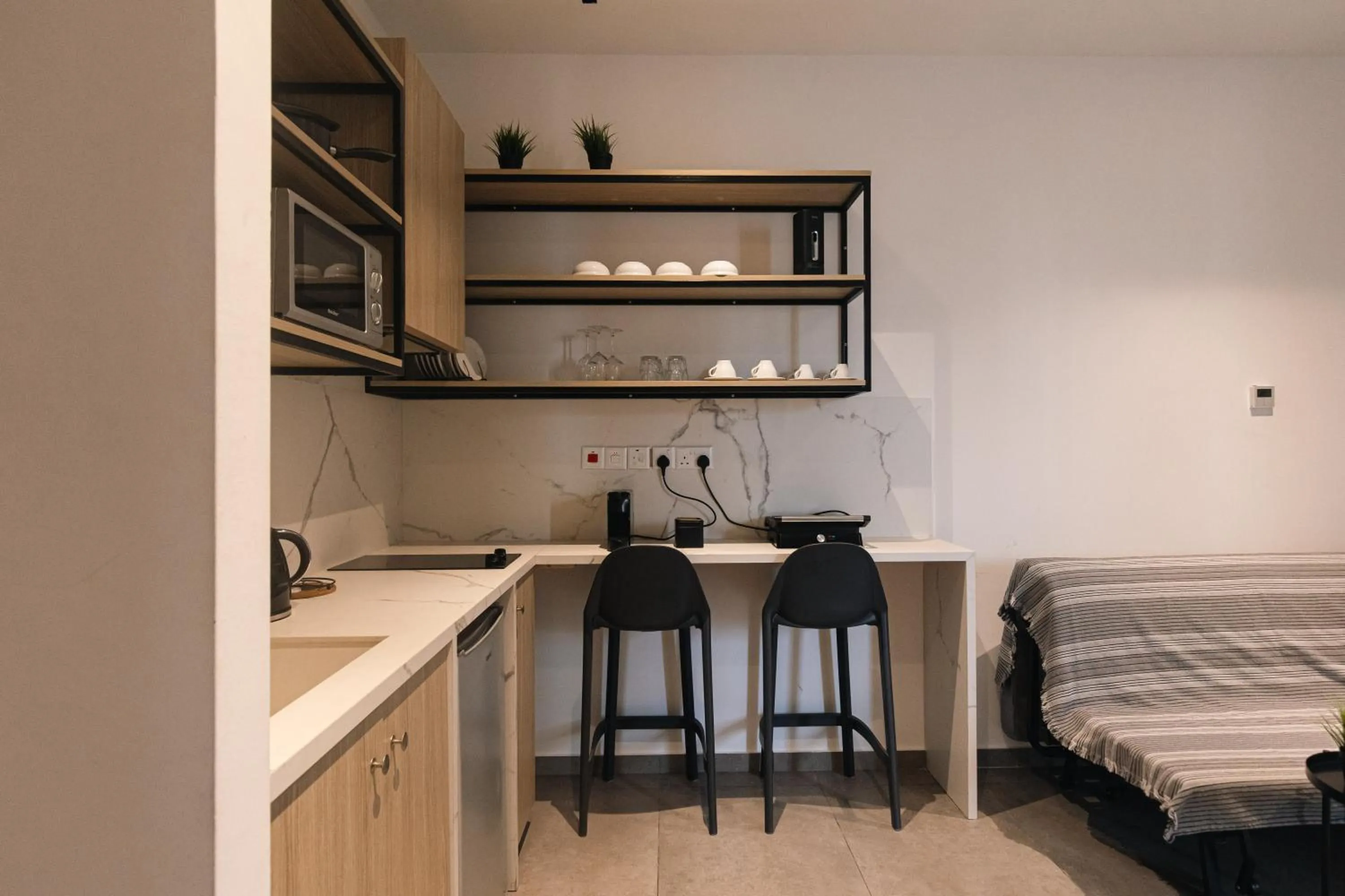 Coffee/tea facilities, Bed in Caramela Luxury Apts