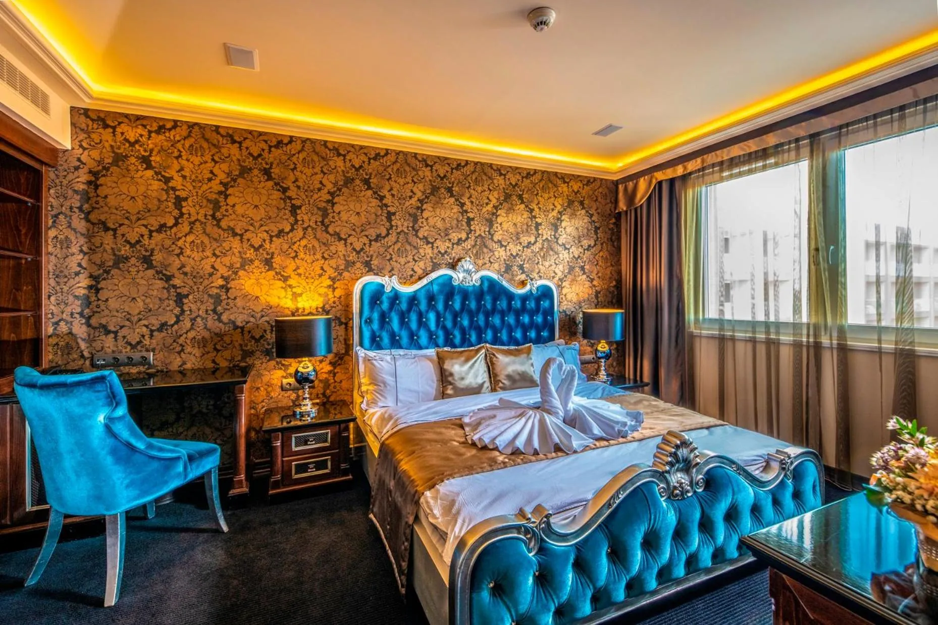 Bedroom, Bed in Hotel Délibáb