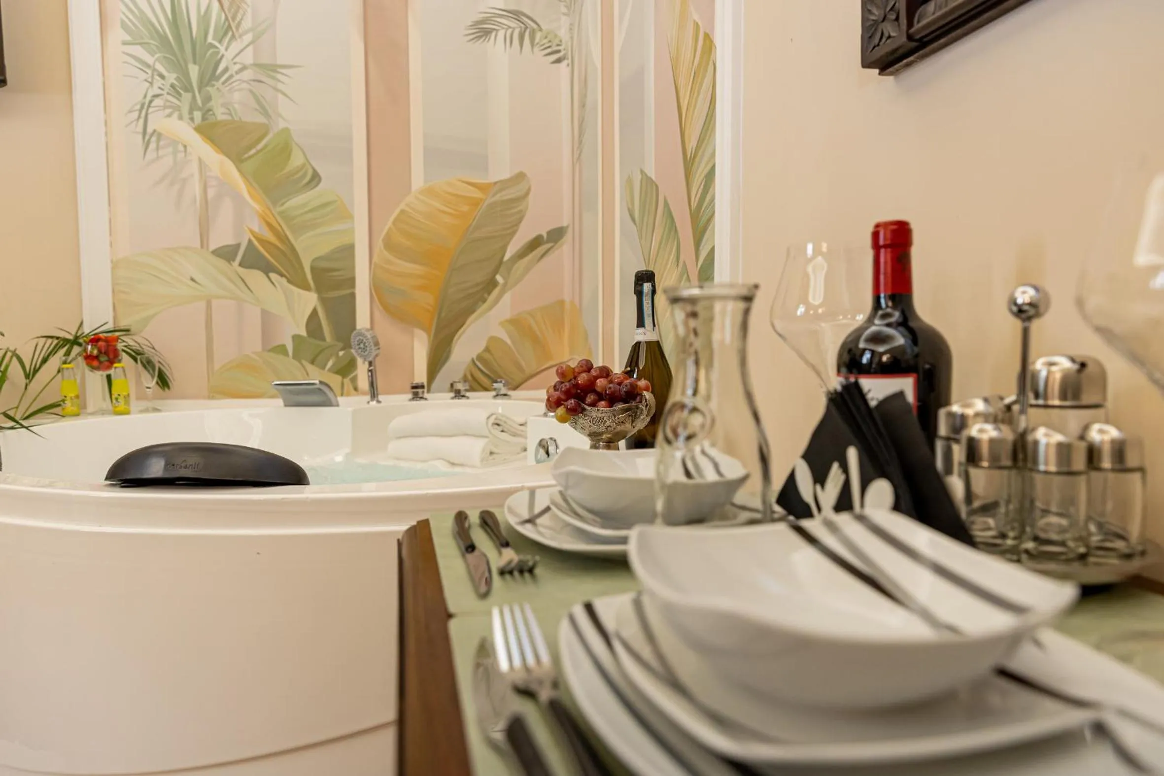 Food and drinks in Corso Suite 107 Rooms Wellness & Spa