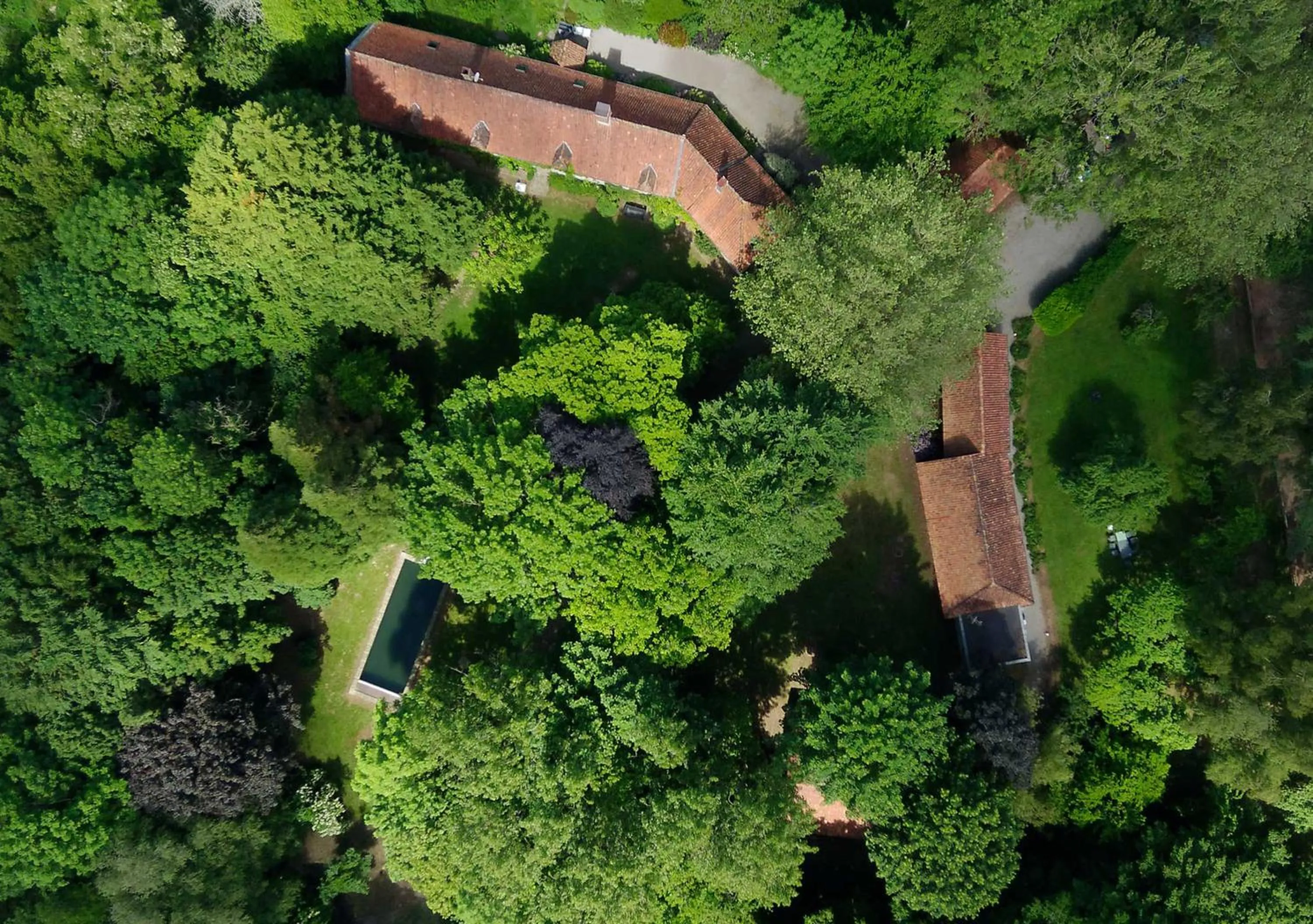 Bird's eye view in Domaine de Fresnoy