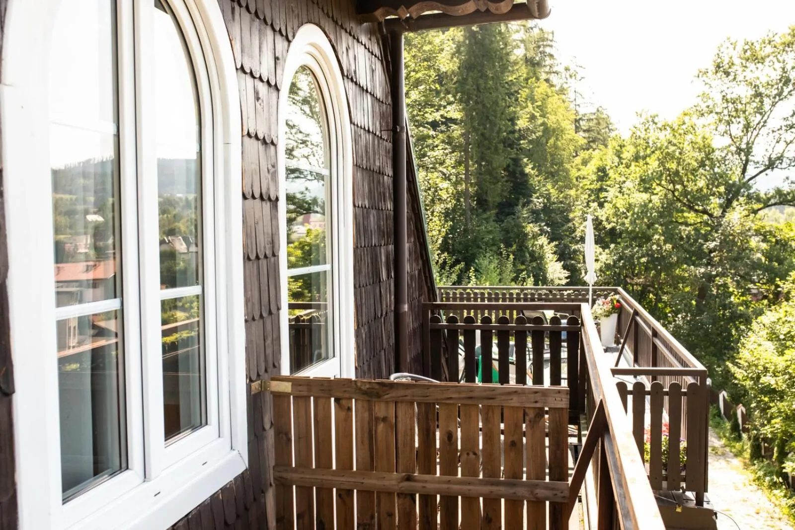 Balcony/Terrace in Willa JODŁA Wisła