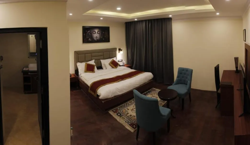 Bed in Hotel Paradise Ladakh