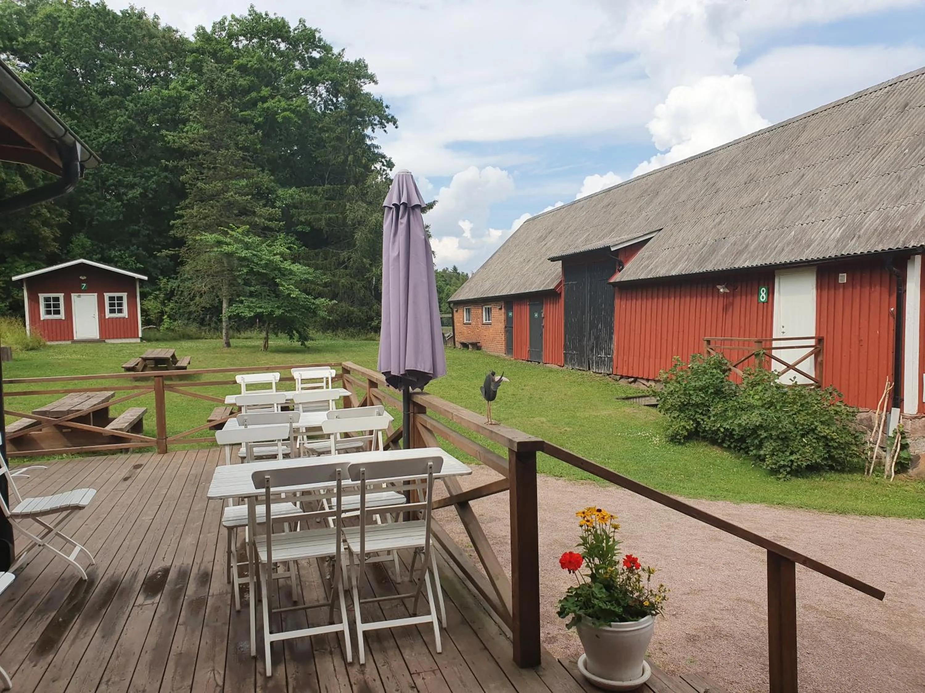 Balcony/Terrace in Klåveröd logi & café