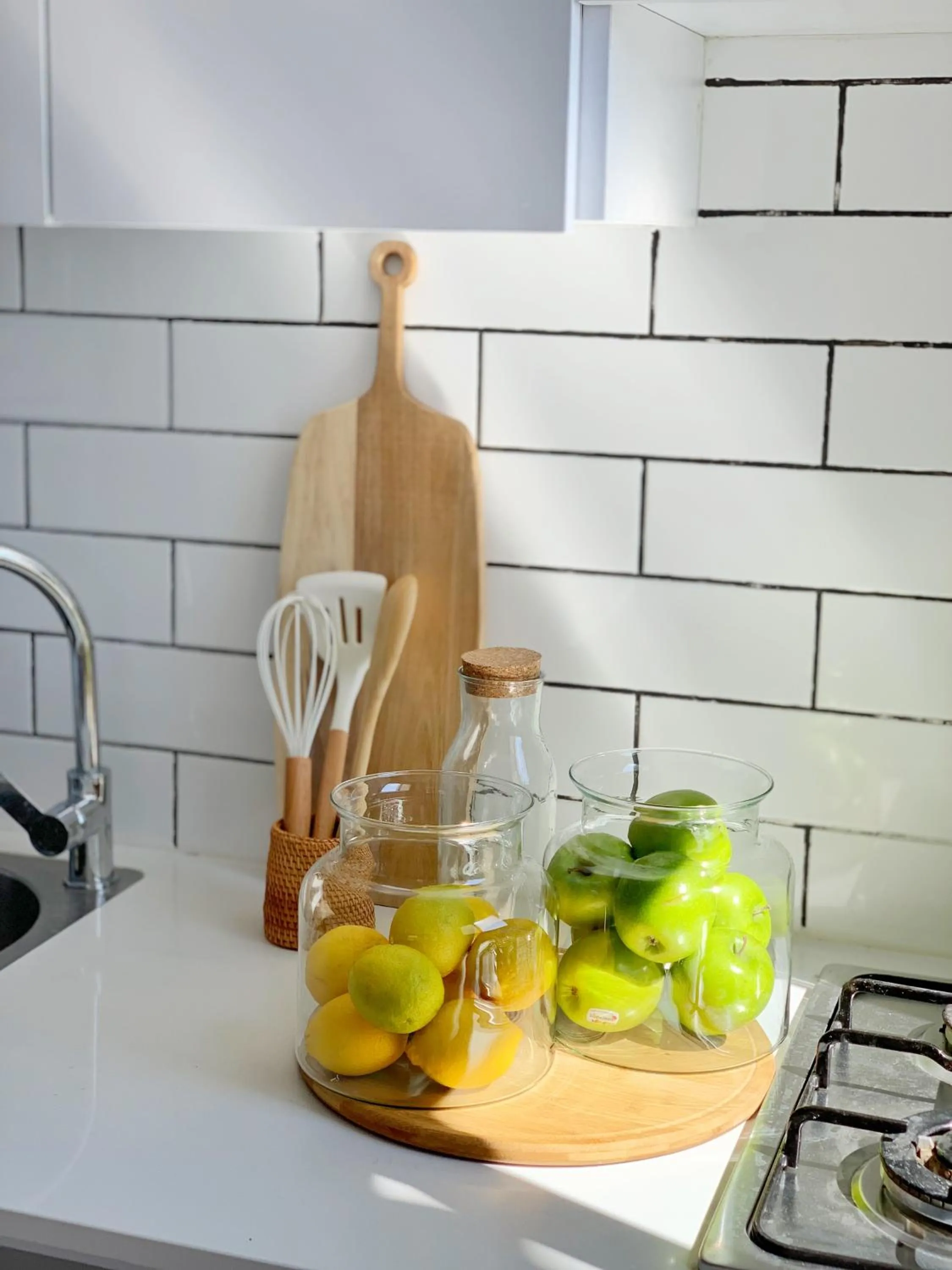 Kitchen or kitchenette in Sea view penthouse Private rooftop jacuzzi