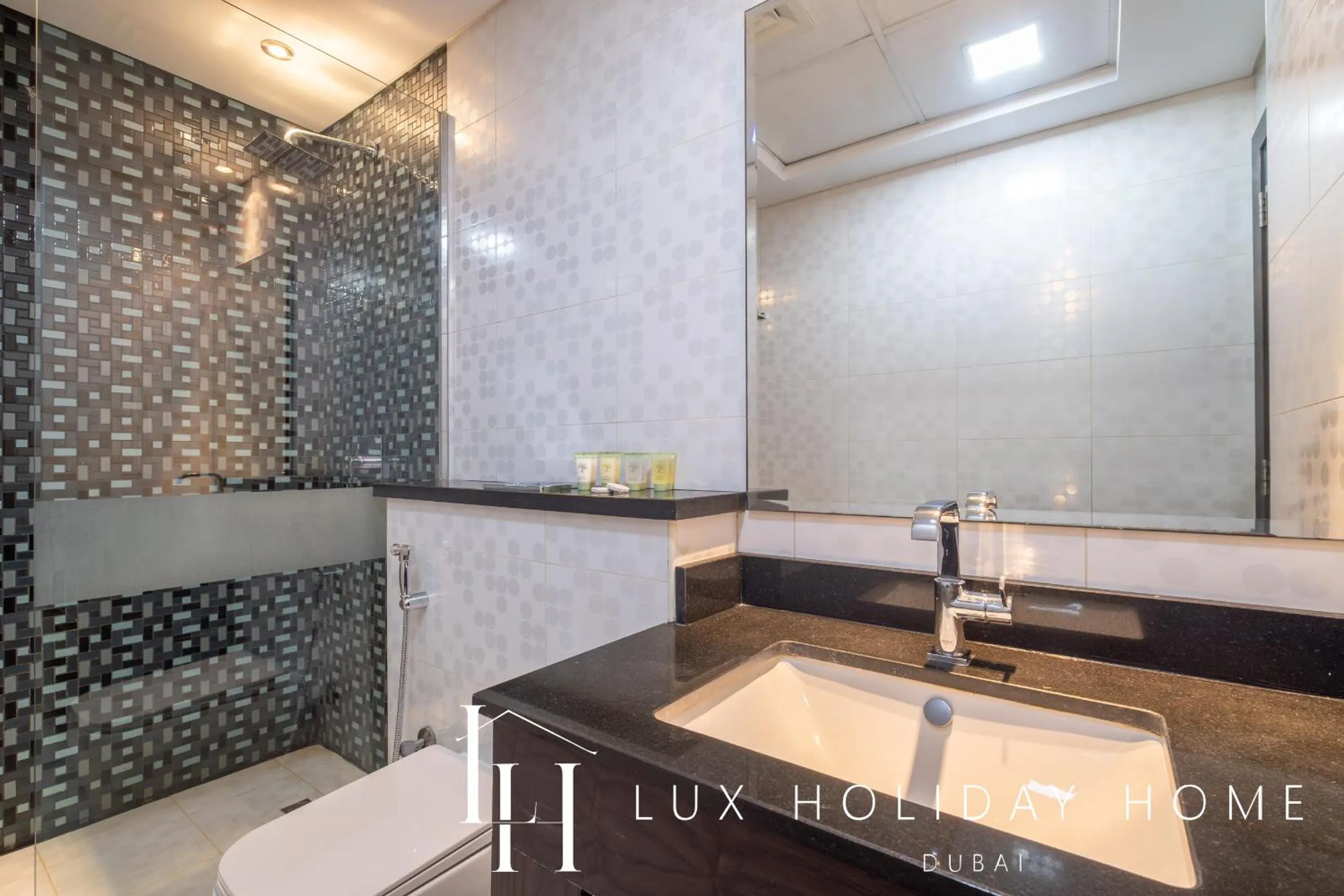 Bathroom in LUX The Cayan Superior Suite in The Dubai Marina