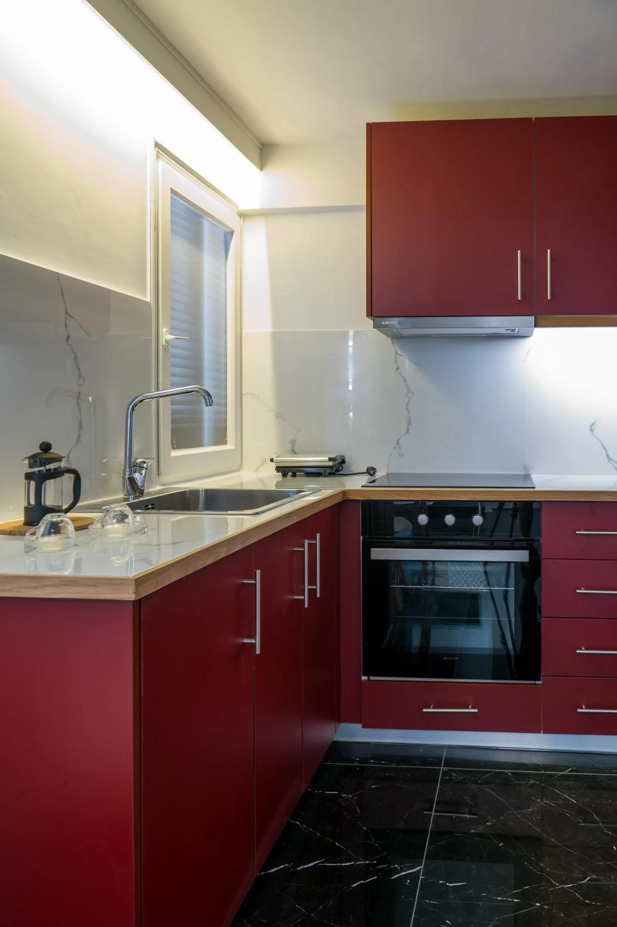 kitchen in CHROMA Lodge Rafina