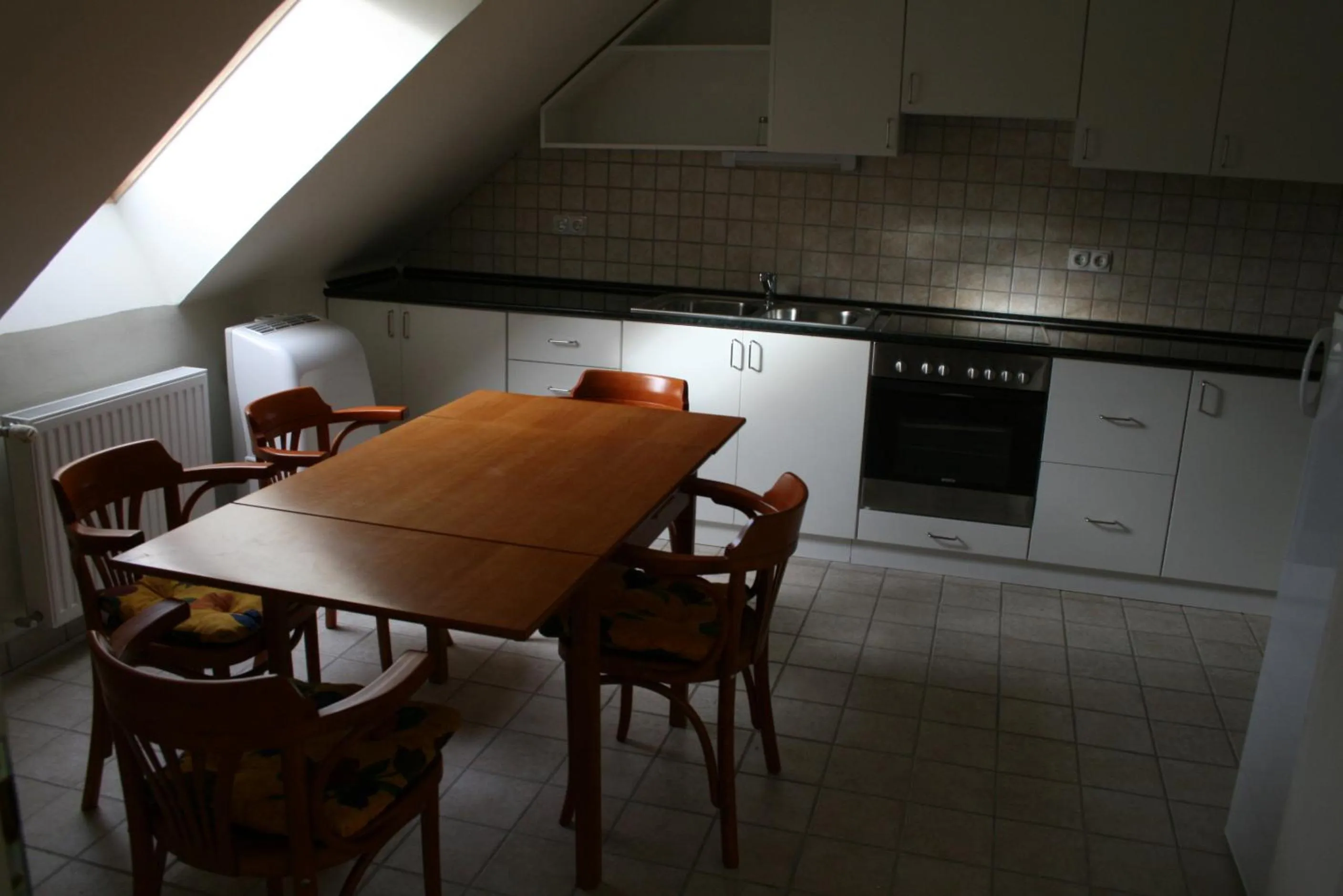 Kitchen or kitchenette in Főnix Hotel