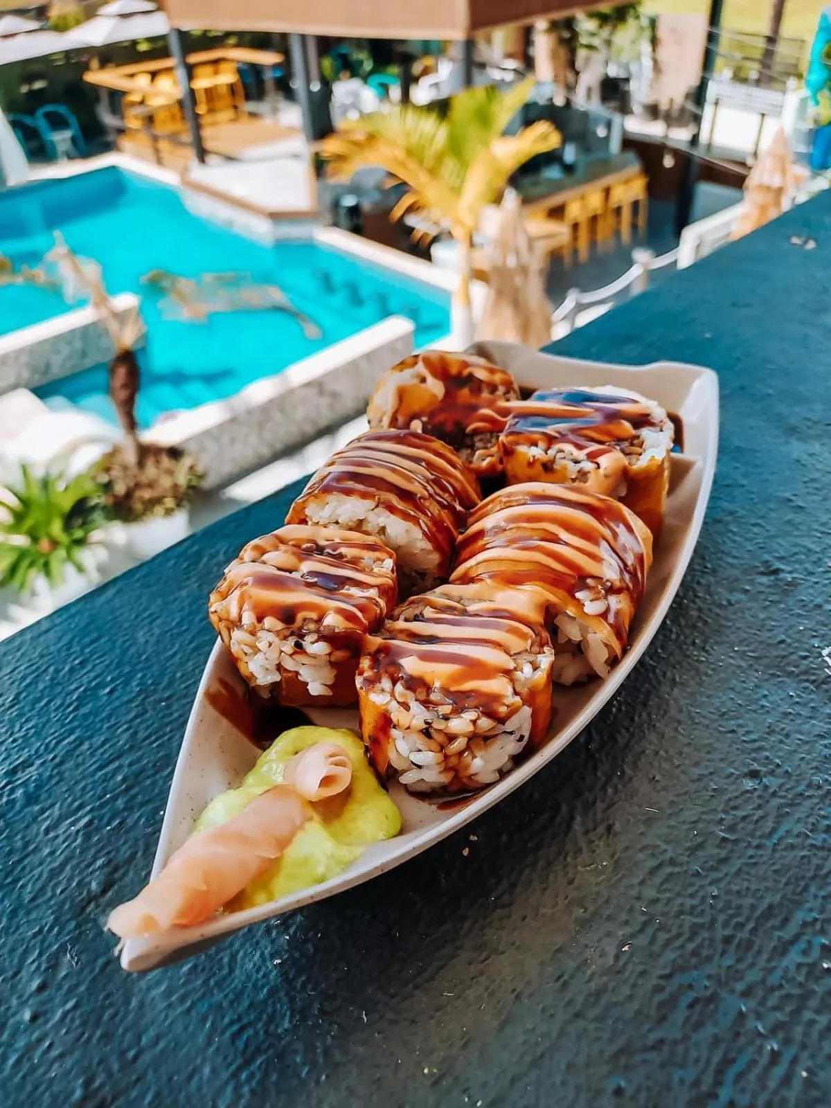 Food and drinks in Aqua Marina Beach Club